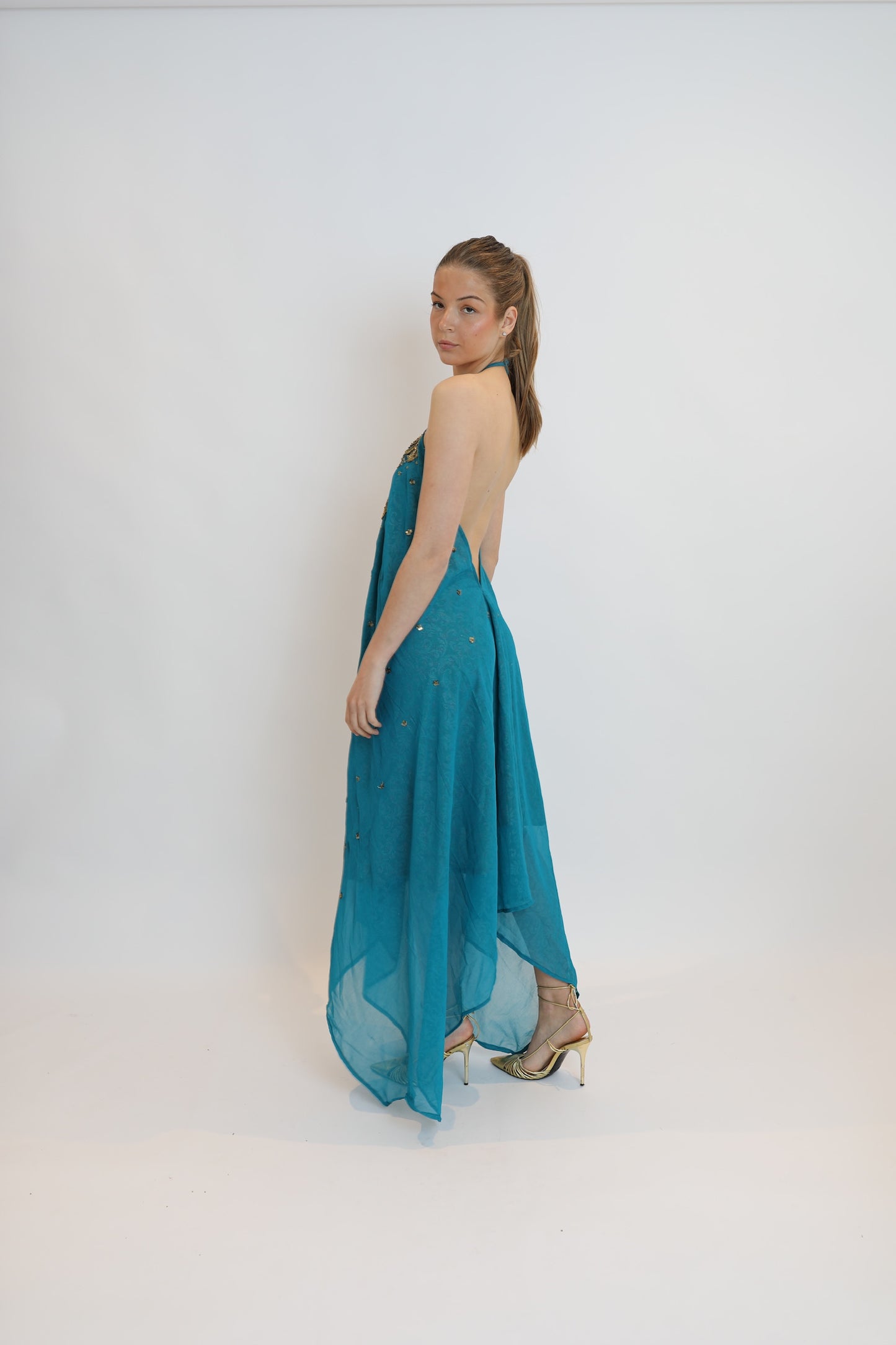 Vestido joya azul 106