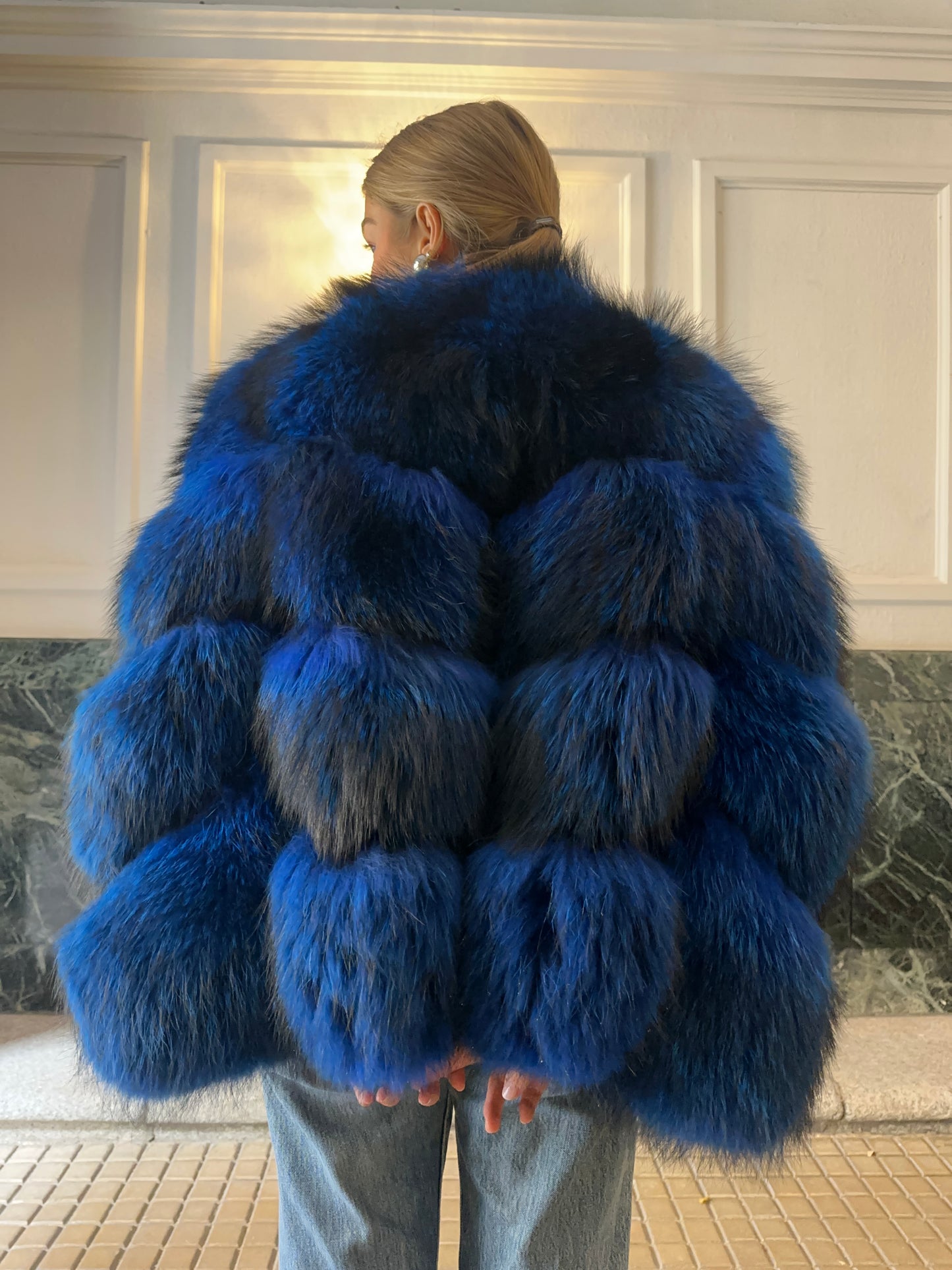 Abrigo BLUE TROCADÈRO DIAGONAL