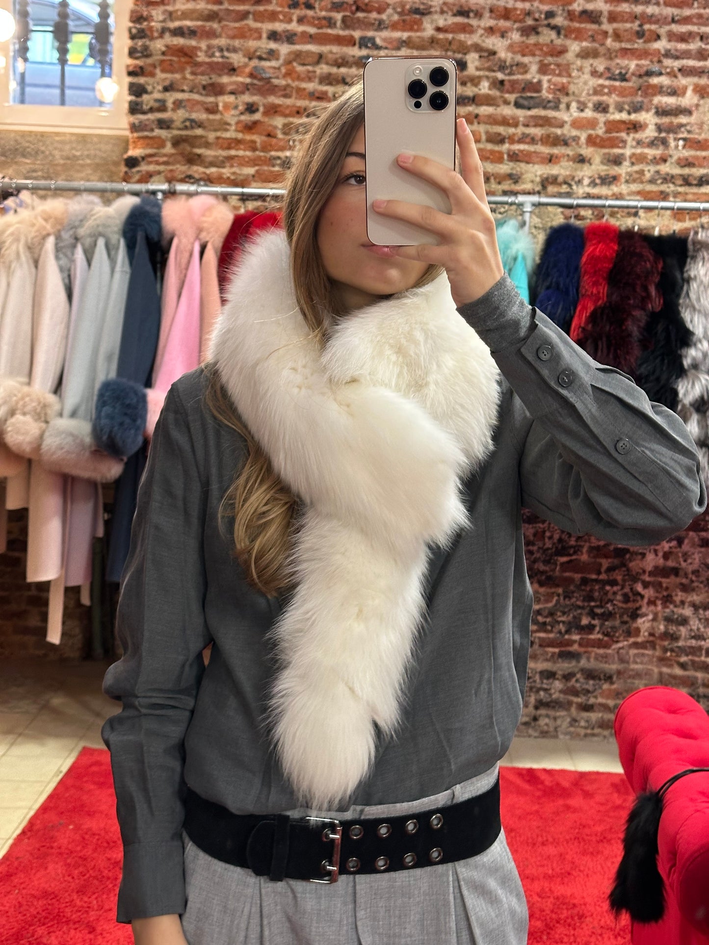 Cuello especial de zorro (blanco)