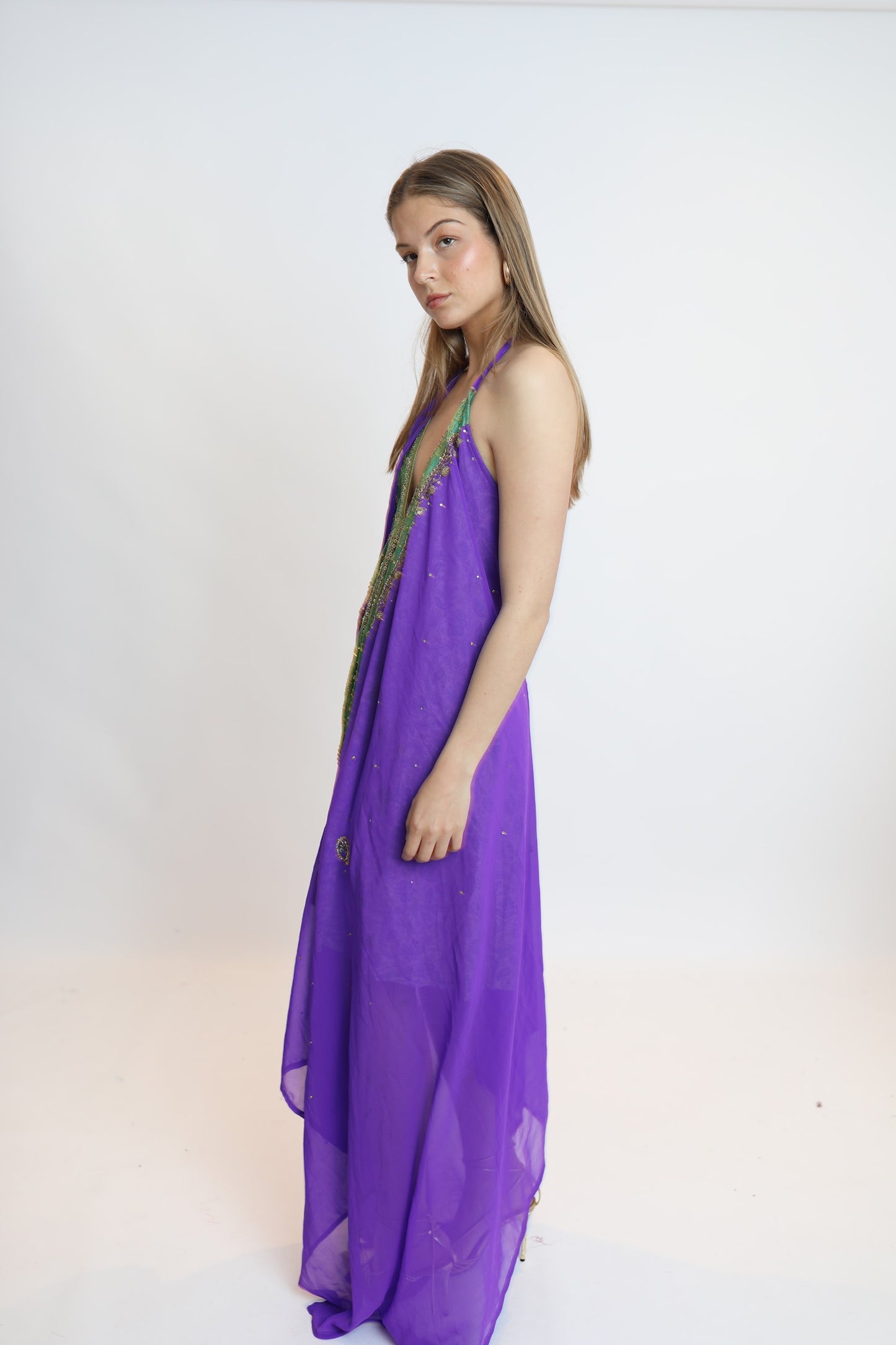 Vestido joya morado 257
