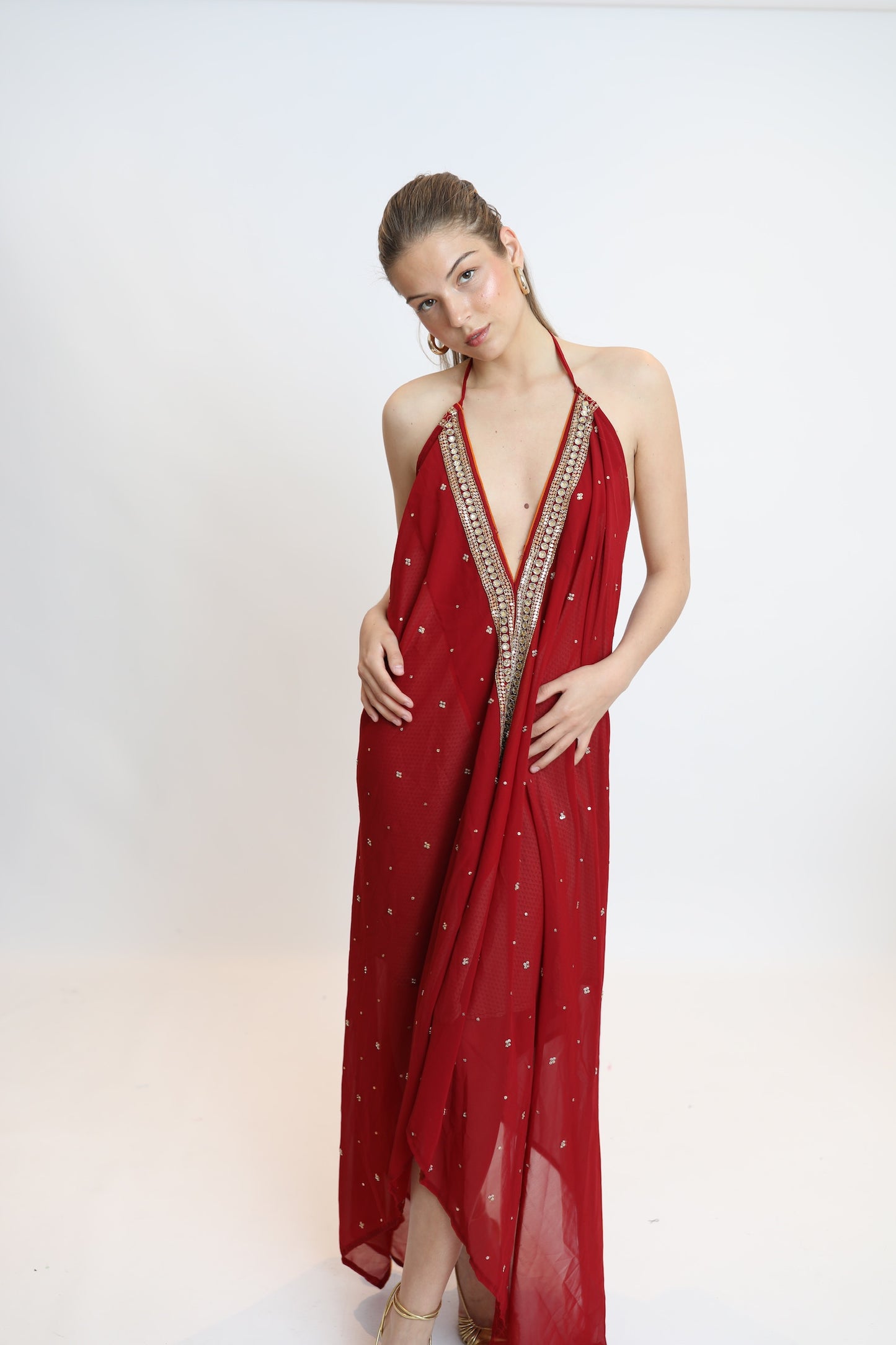 Vestido joya rojo 264