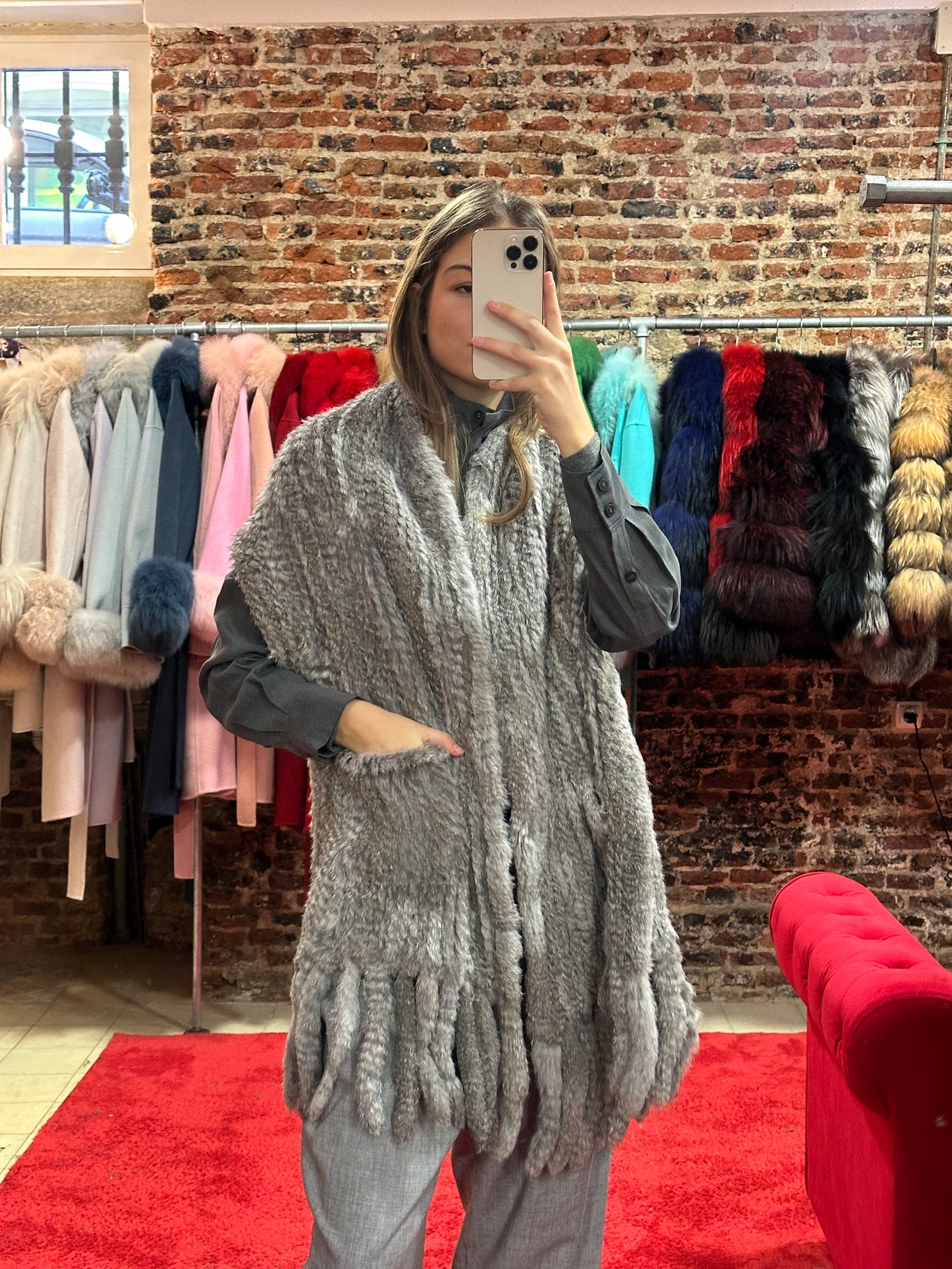 Estola conejo (gris)