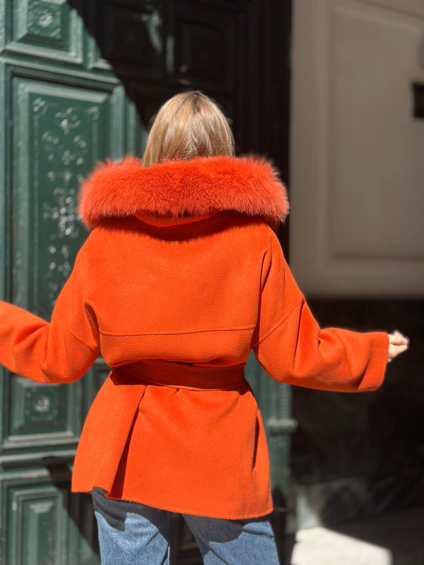 Abrigo EDIMBURGO naranja