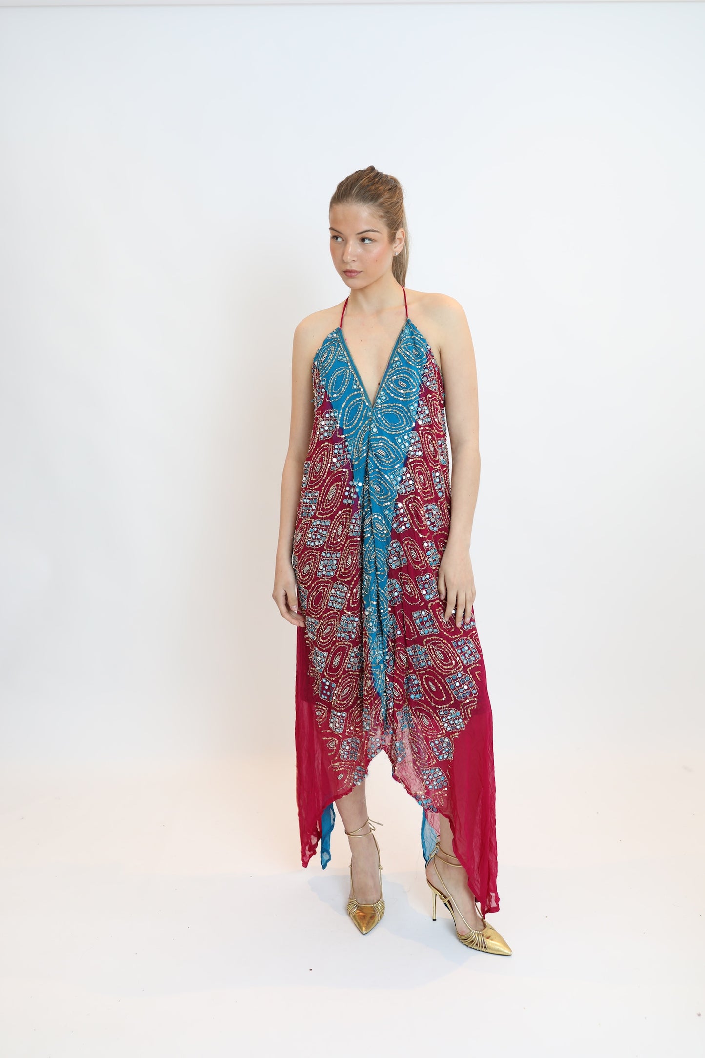 Vestido joya multicolor 068