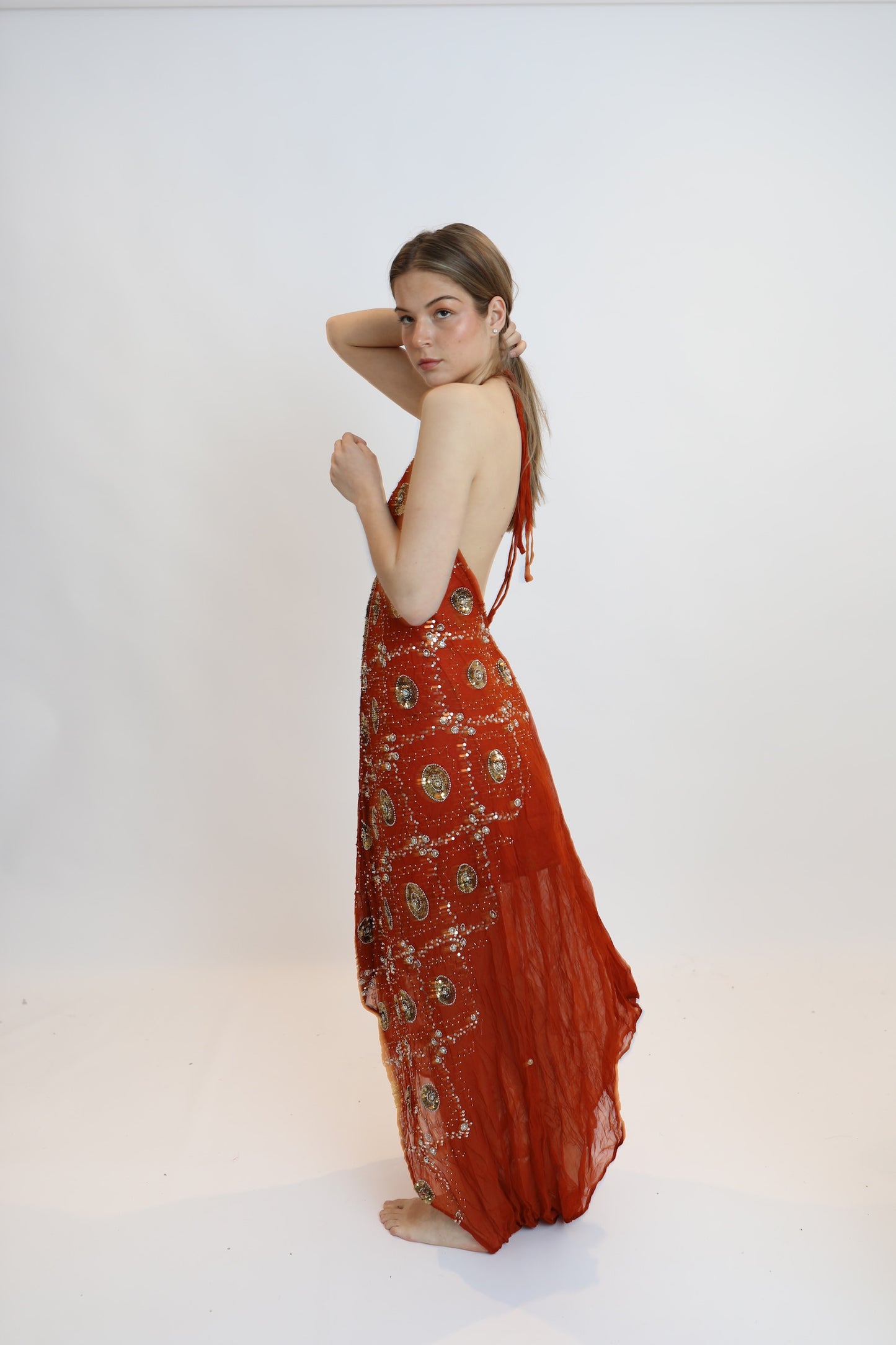 Vestido joya rojo 133