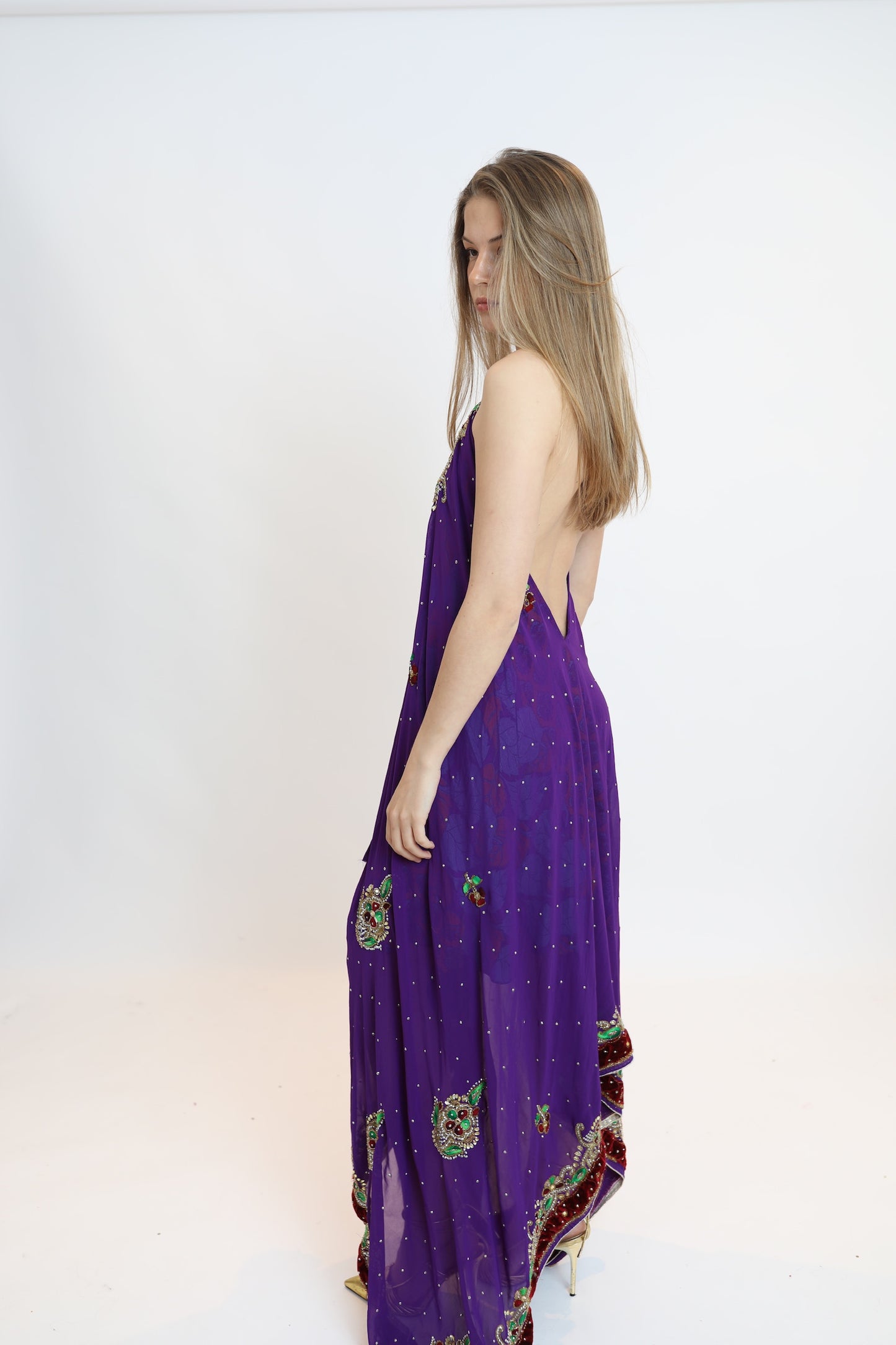 Vestido joya morado 178