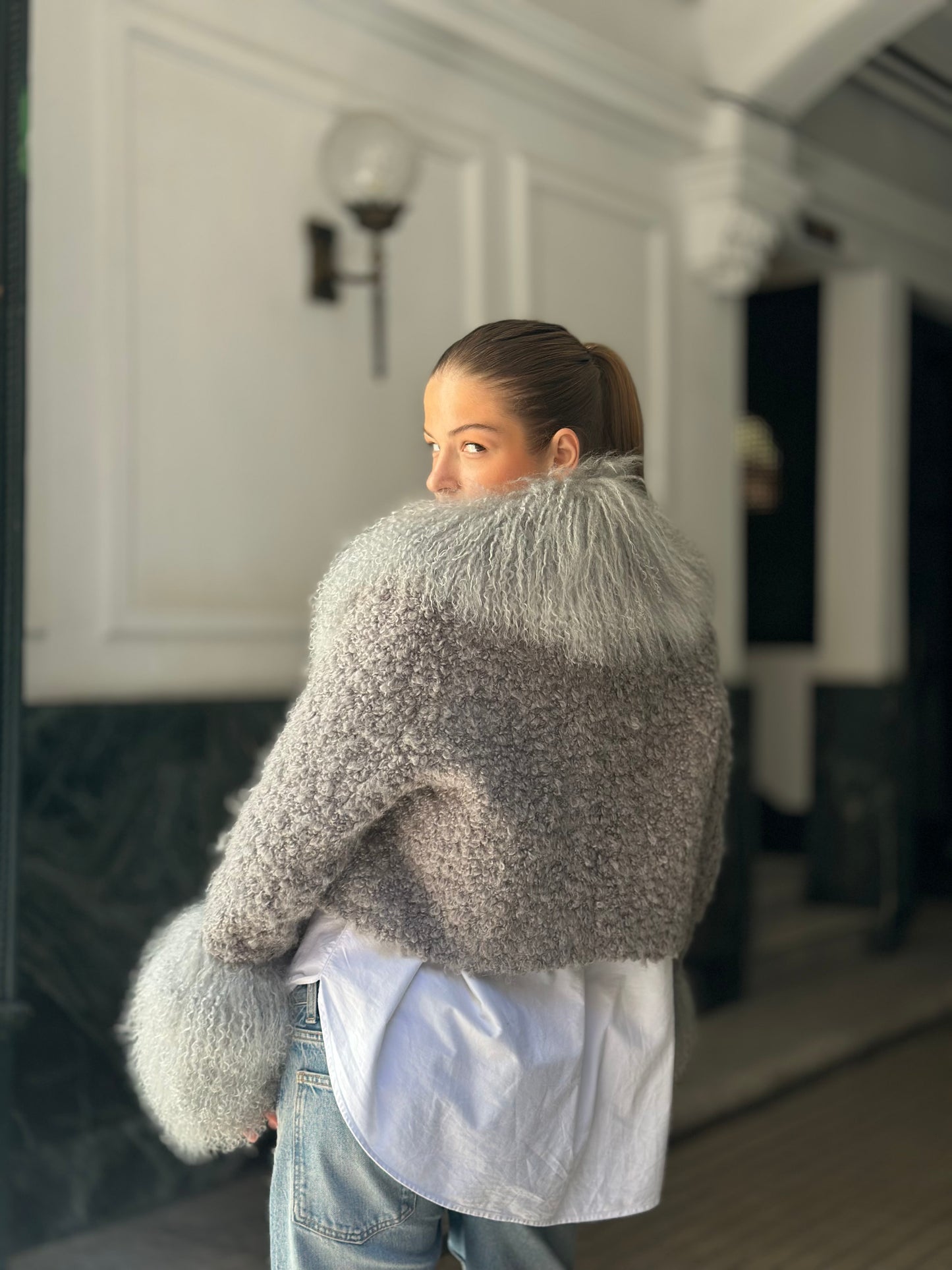 Abrigo TIMELESS lana (gris)