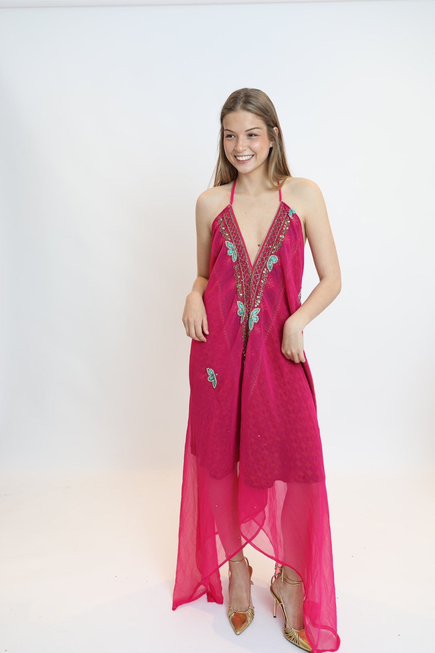 Vestido joya rosa 200