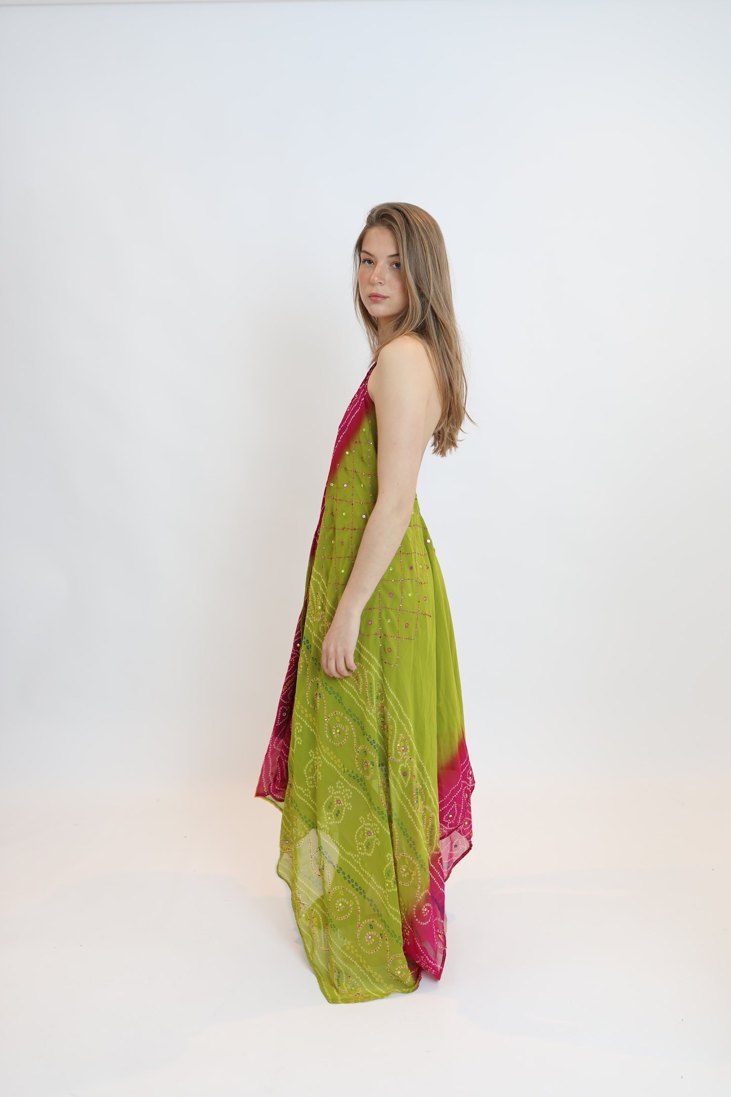 Vestido joya verde 039