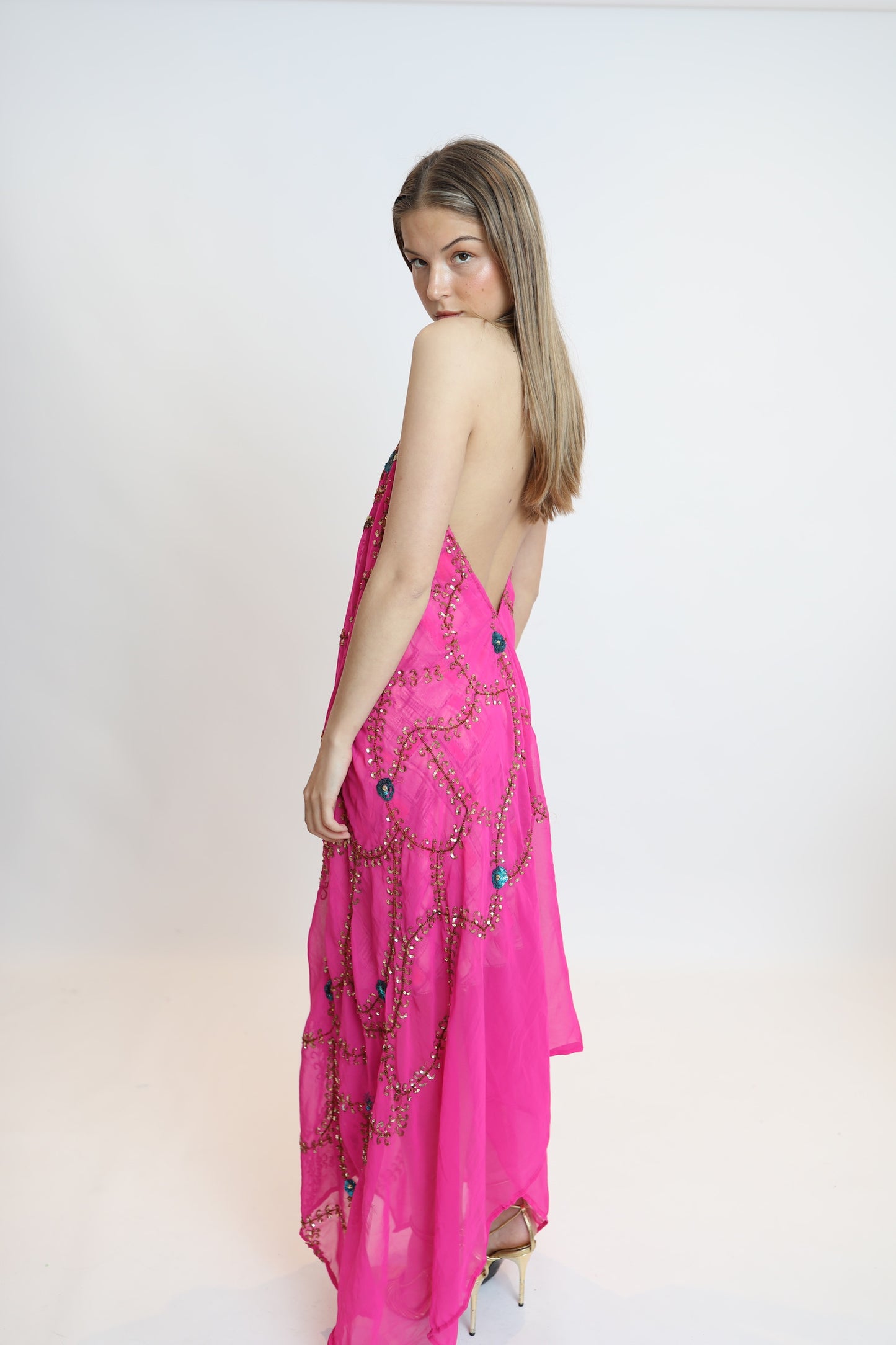 Vestido joya rosa 298