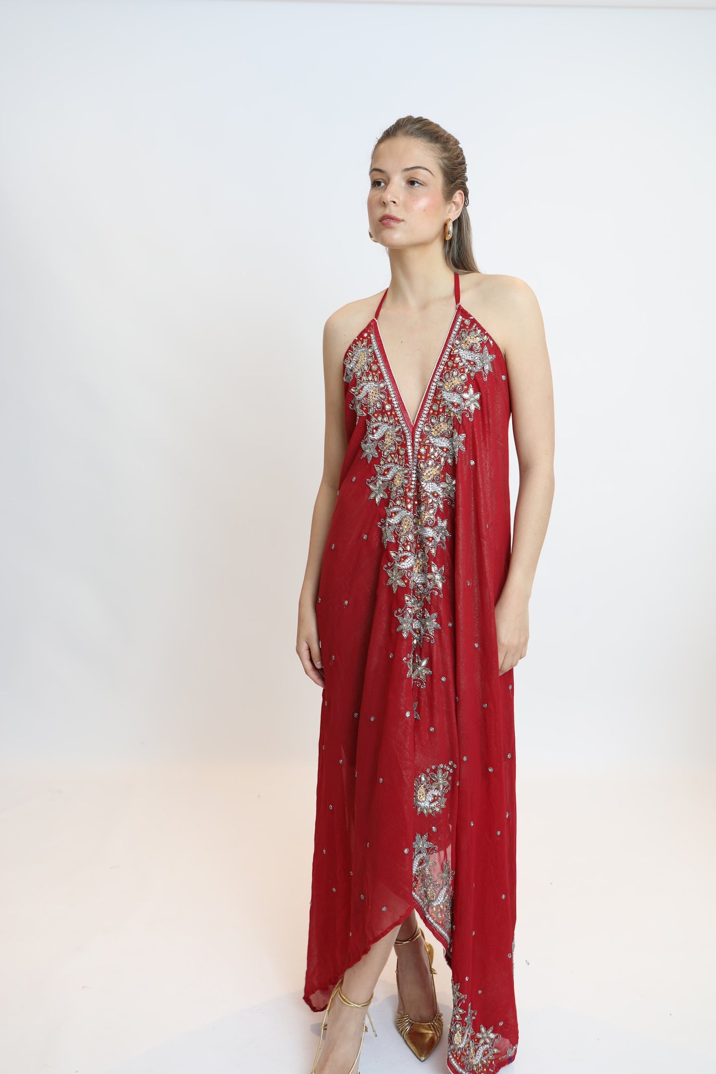 Vestido joya rojo 265