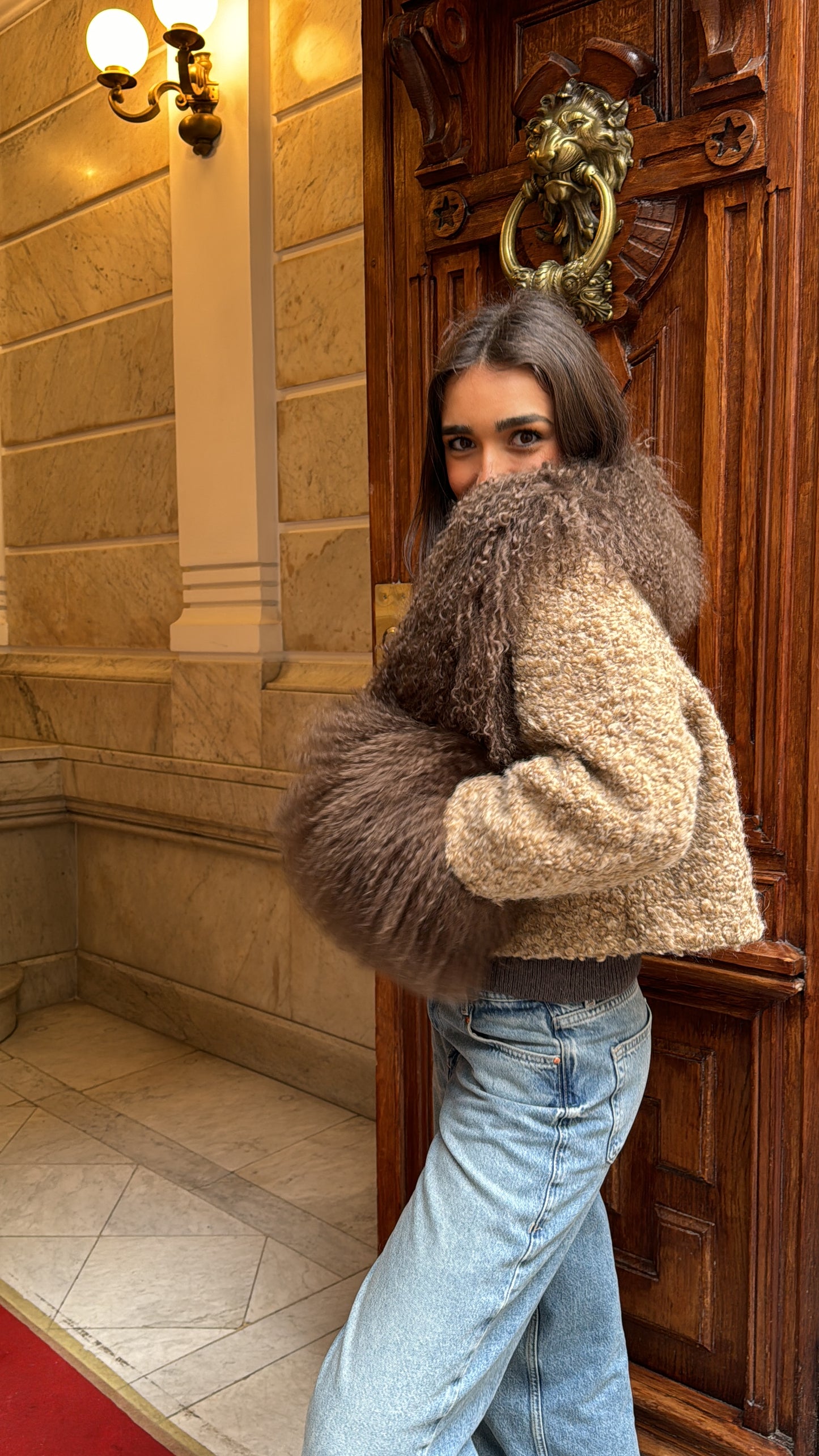 Abrigo TIMELESS lana (marrón)