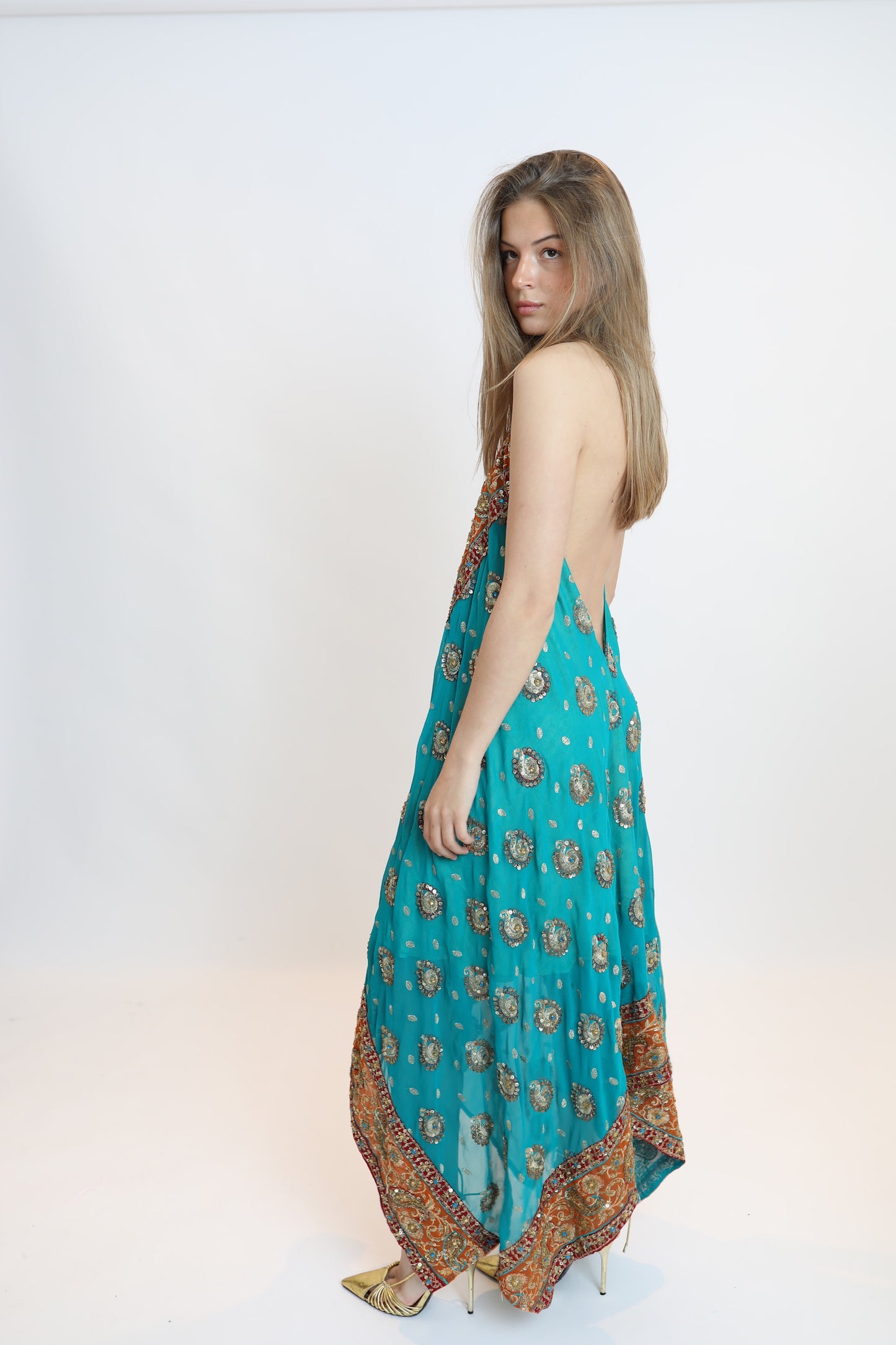 Vestido joya azul 226