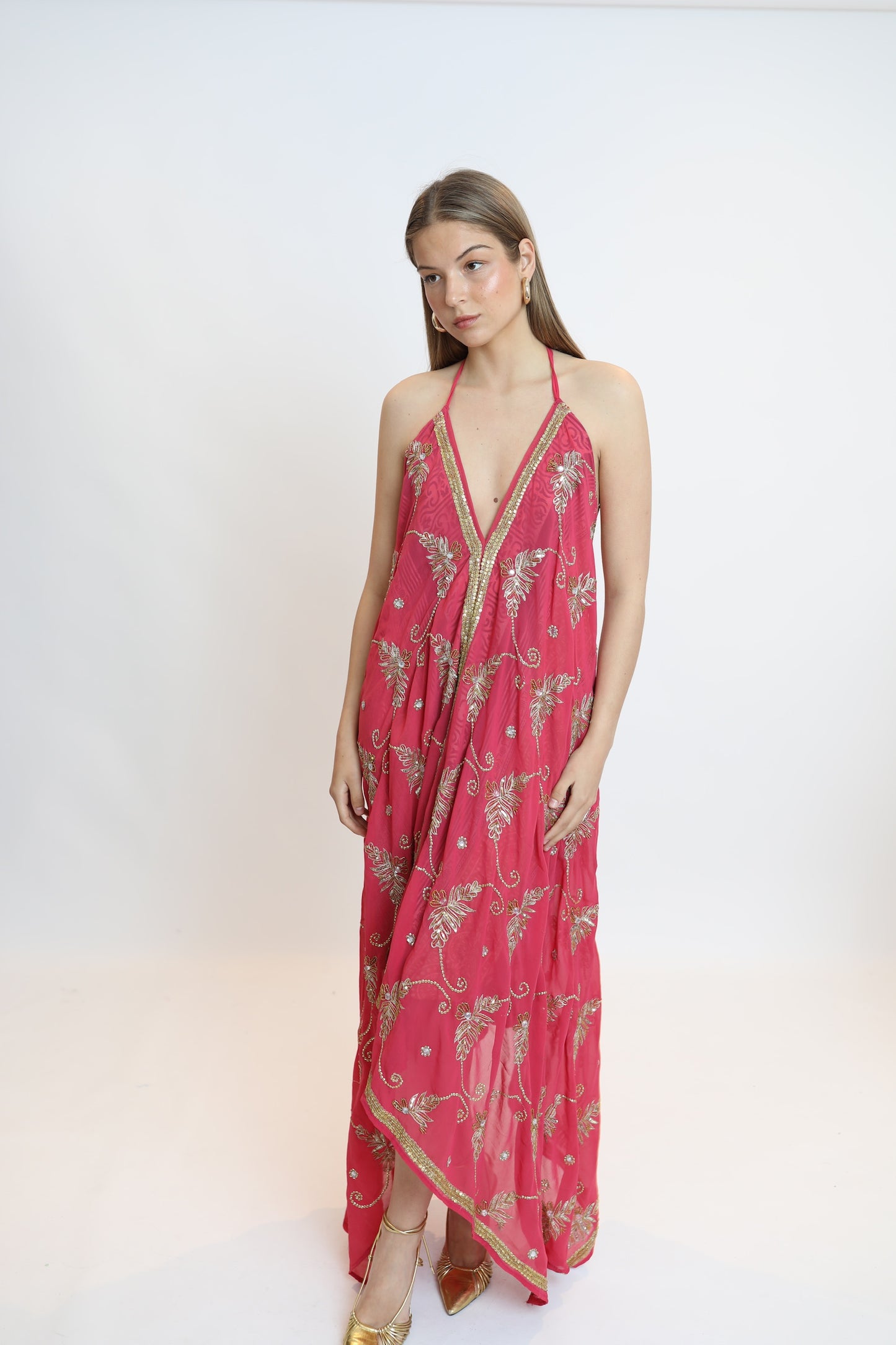 Vestido joya rosa 299