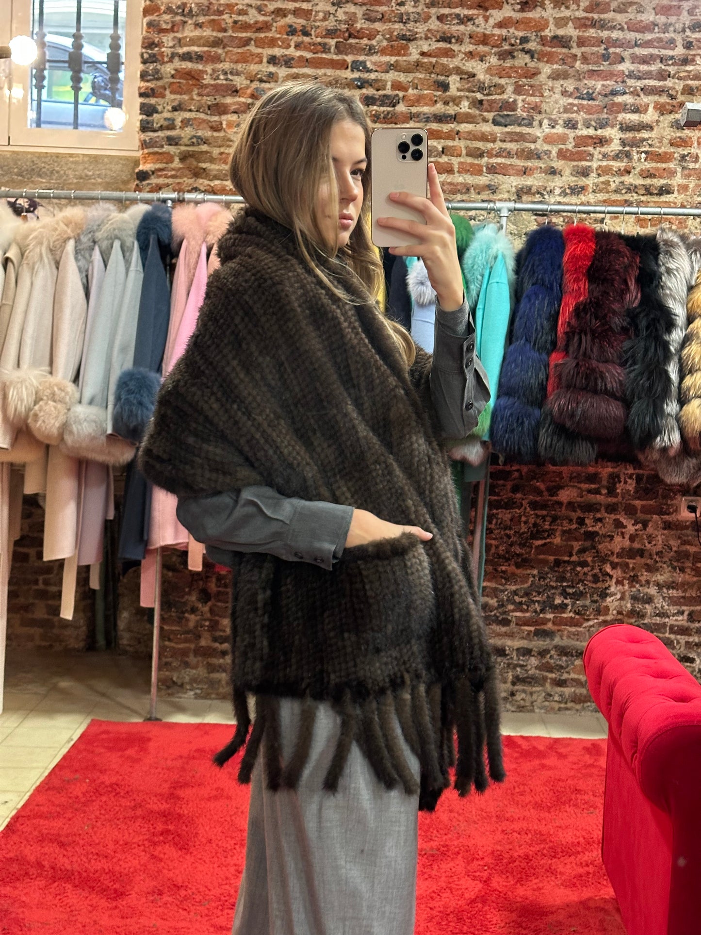 Estola Visón (marrón chocolate)