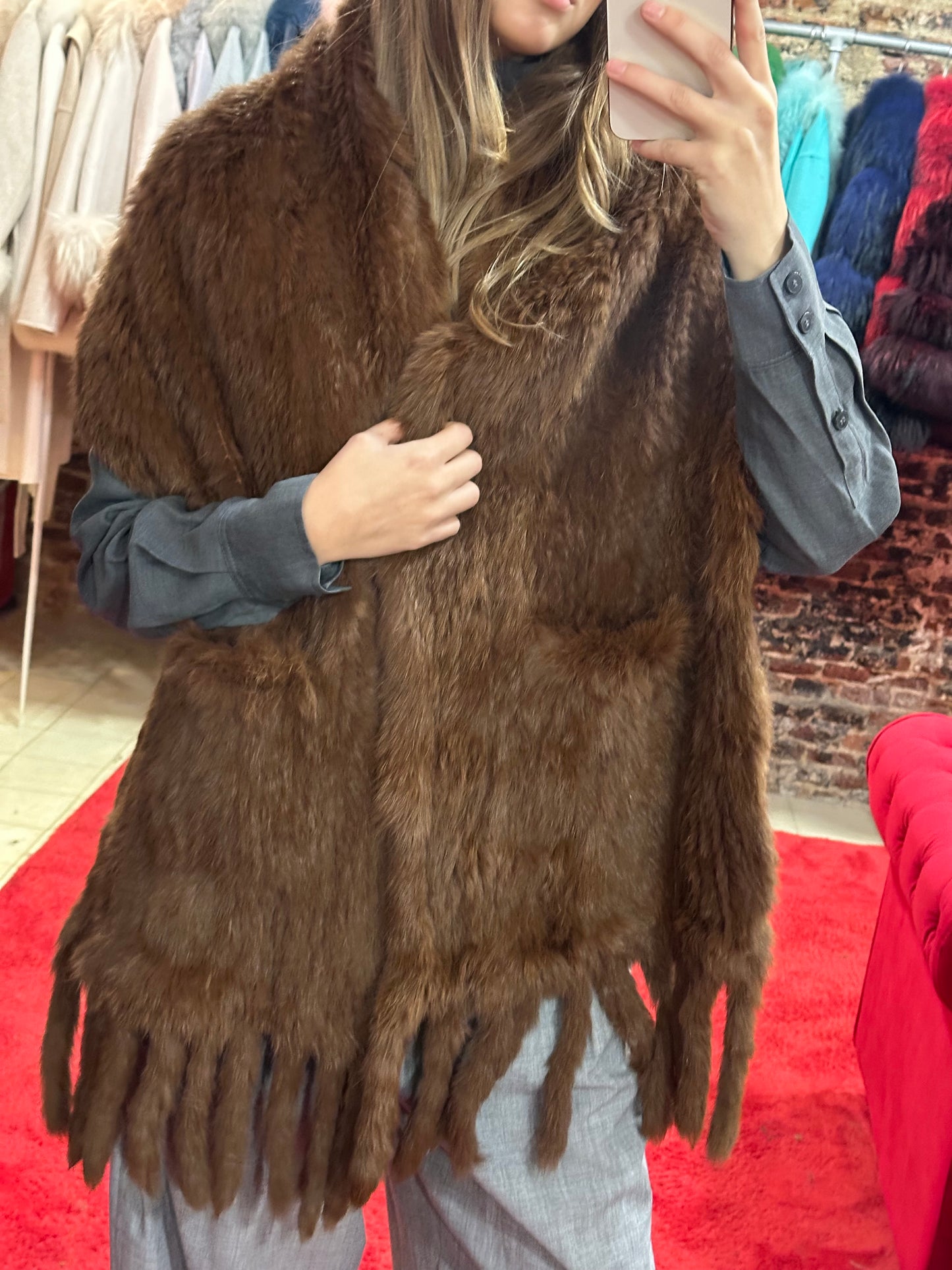 Estola conejo (marrón)