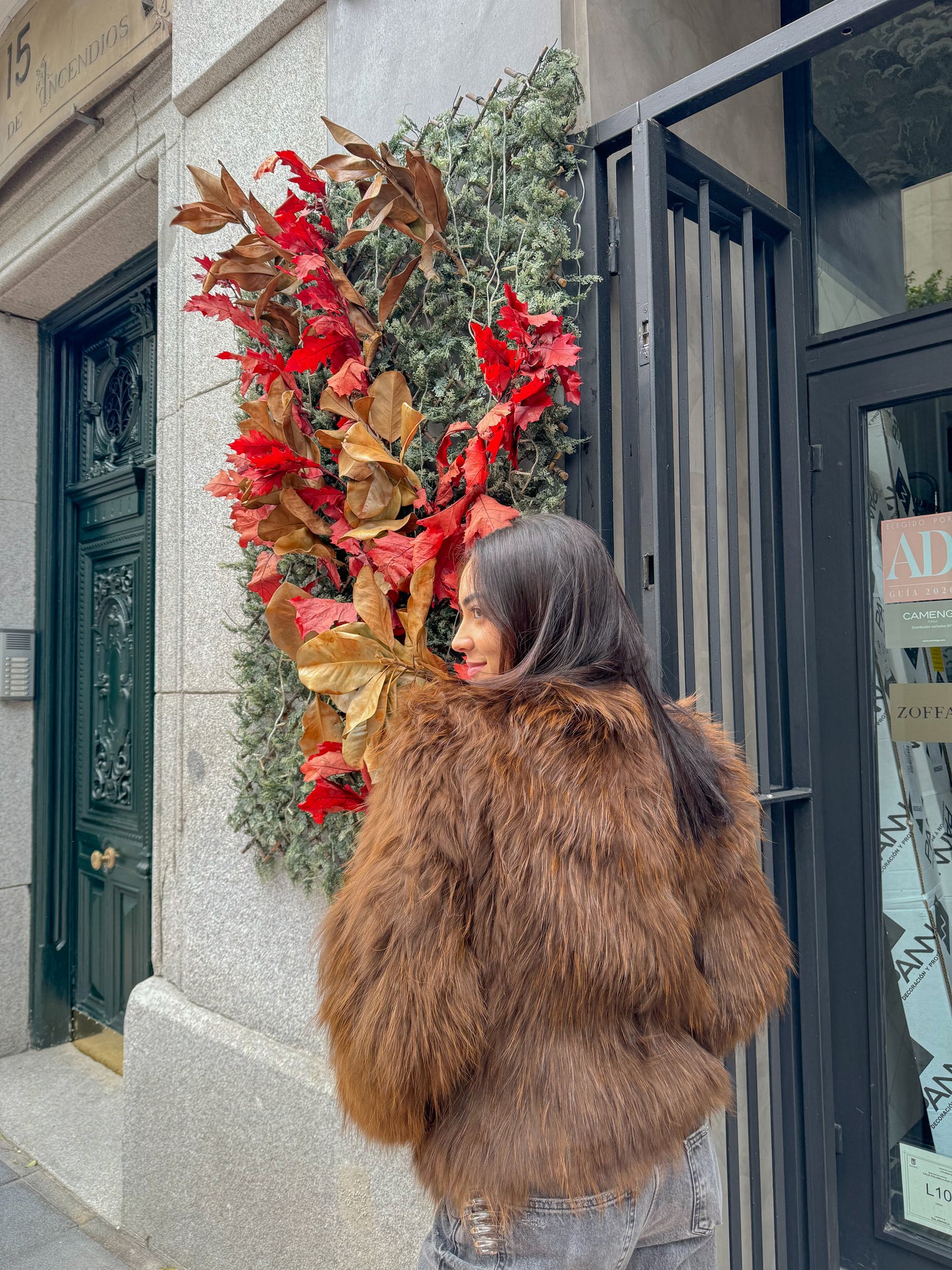 Abrigo FLY marrón chocolate