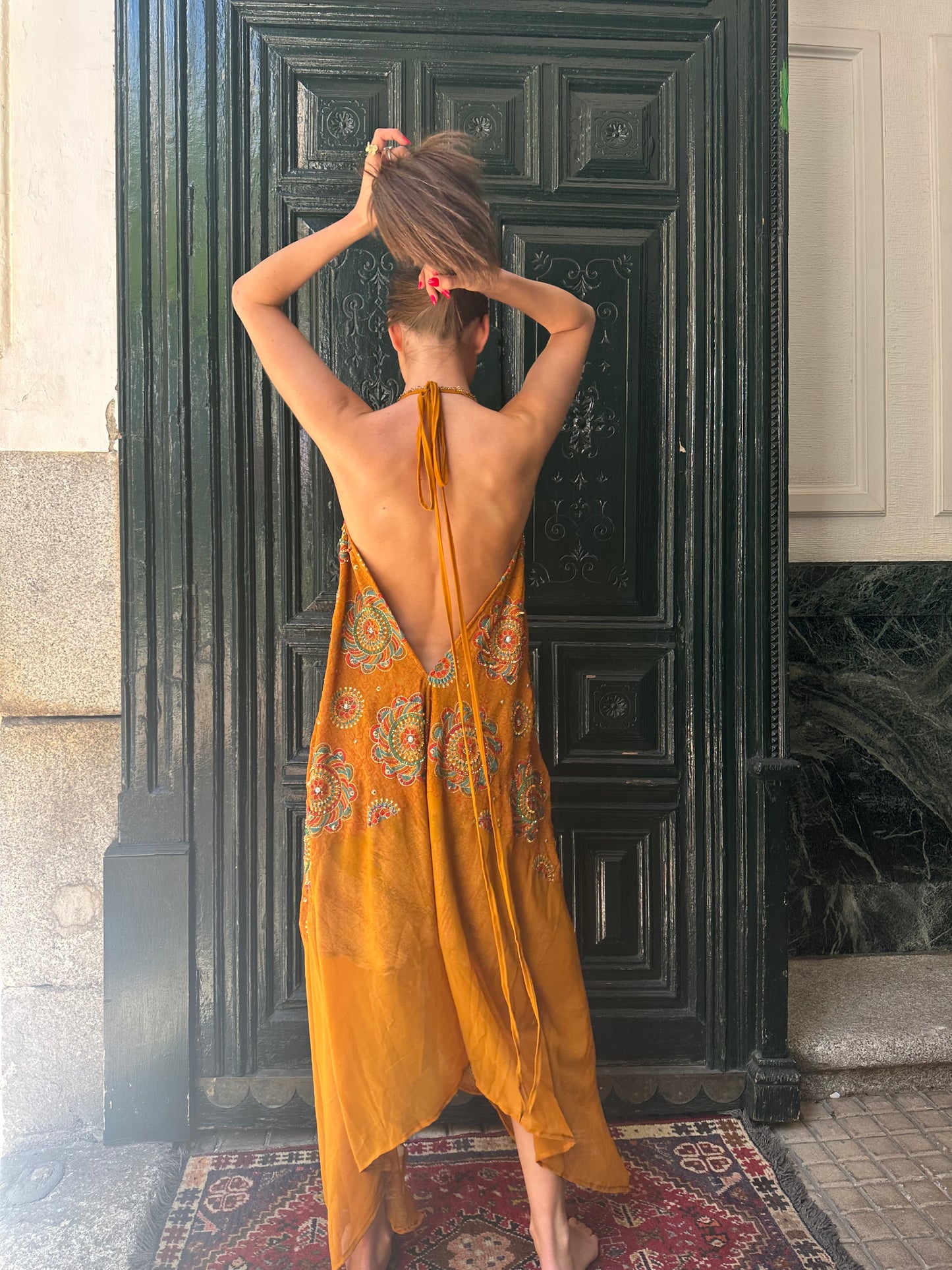 Vestido joya naranja