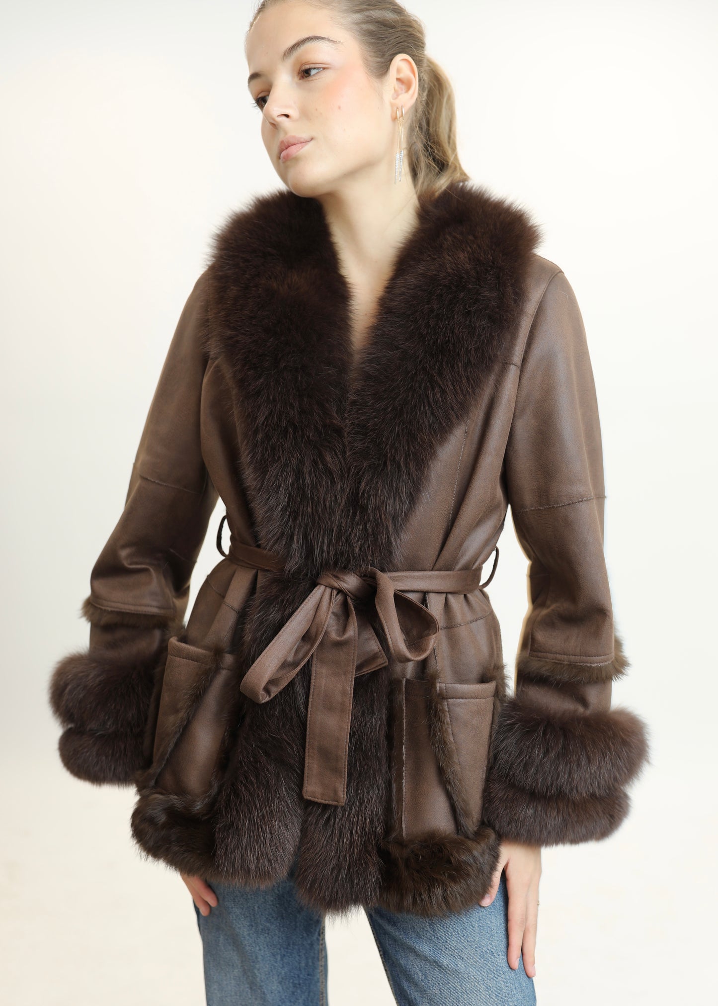 Abrigo Baby Budapest (marrón)