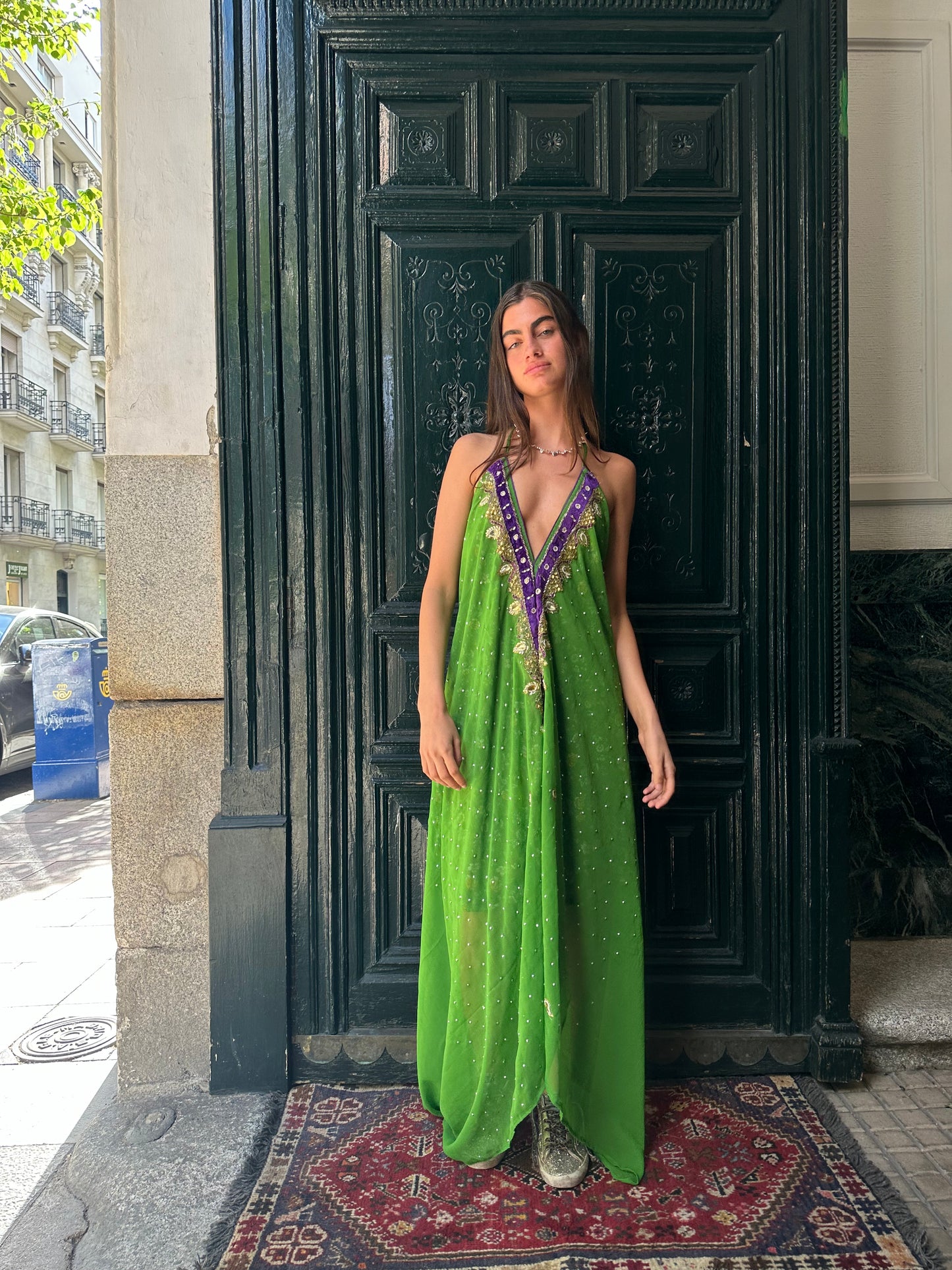 Vestido joya verde