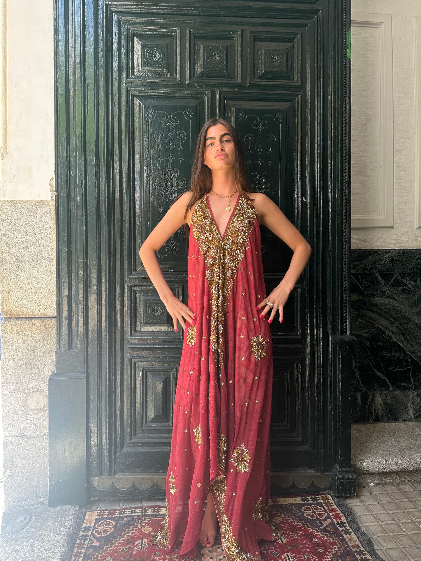 Vestido joya rojo