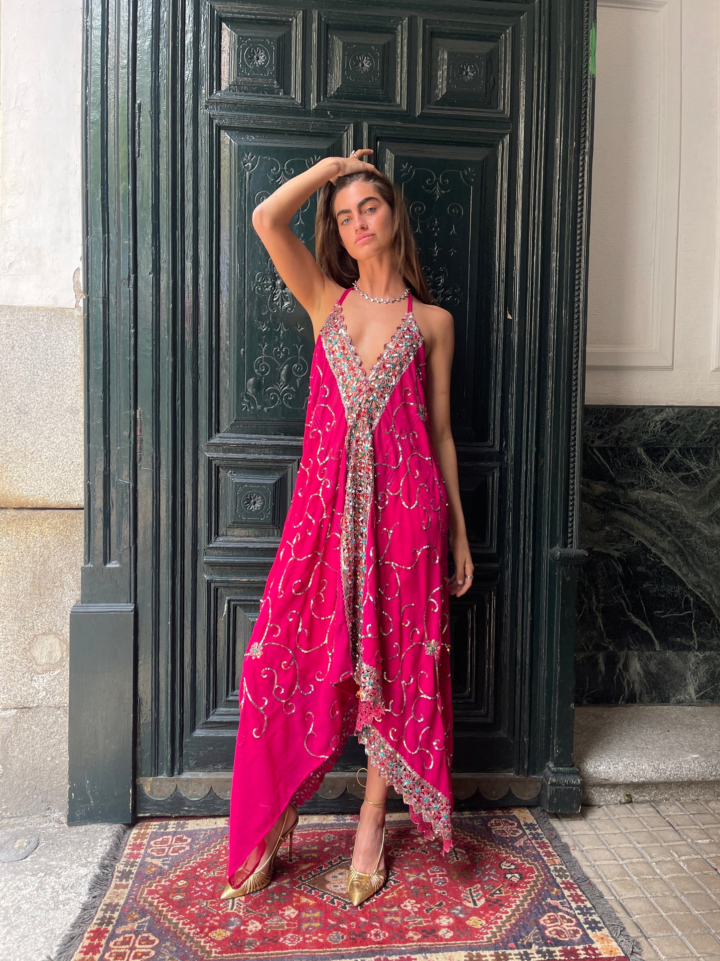 Vestido joya rosa