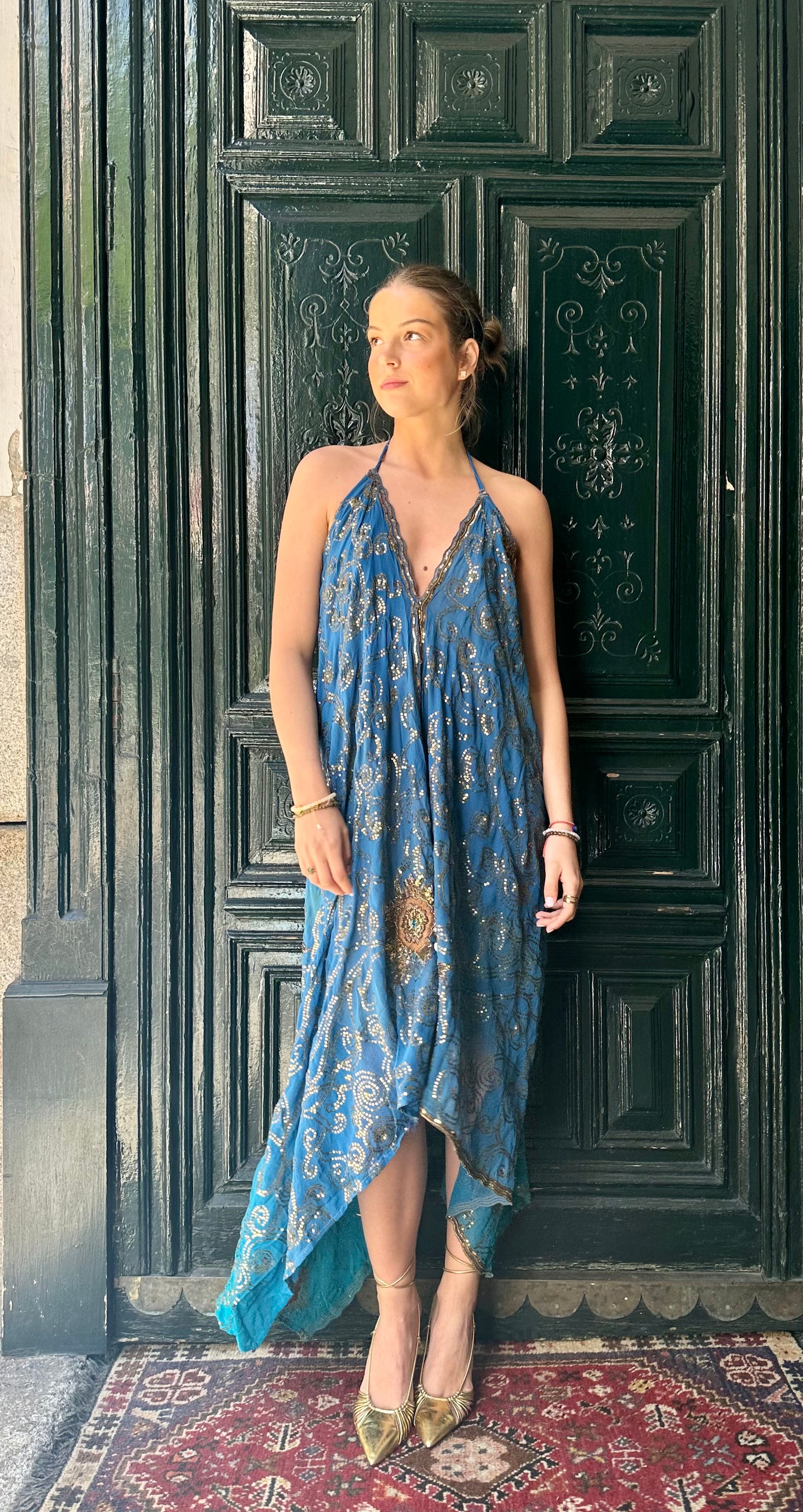 Vestido joya azul