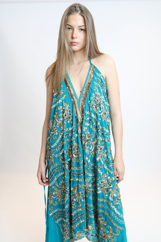 Vestido joya azul 219