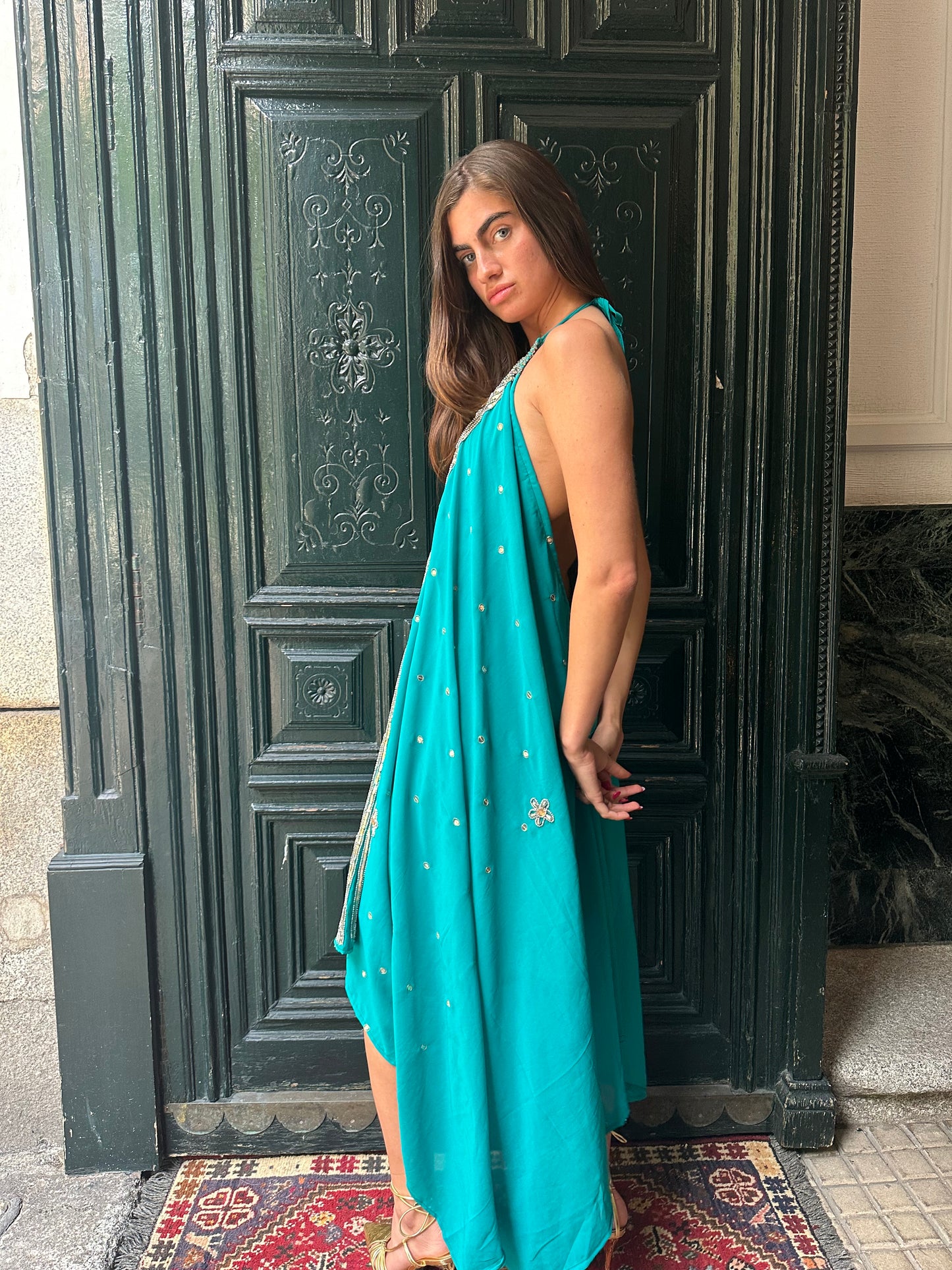 Vestido joya azul