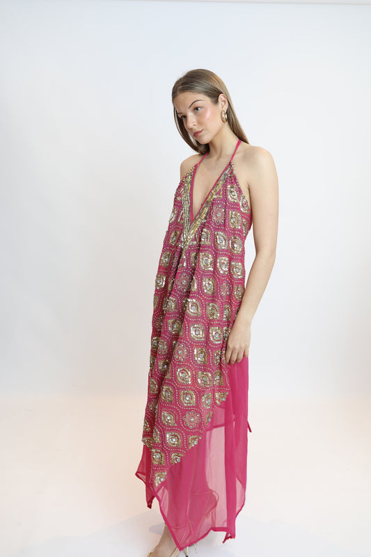 Vestido joya rosa 276