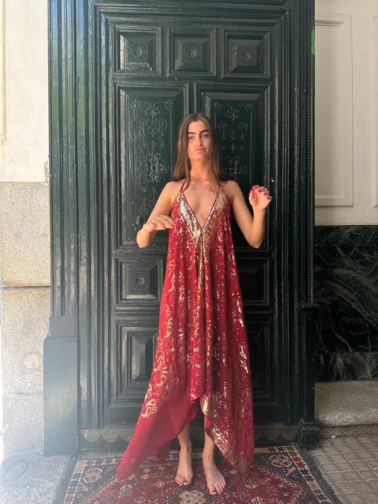 Vestido joya rojo