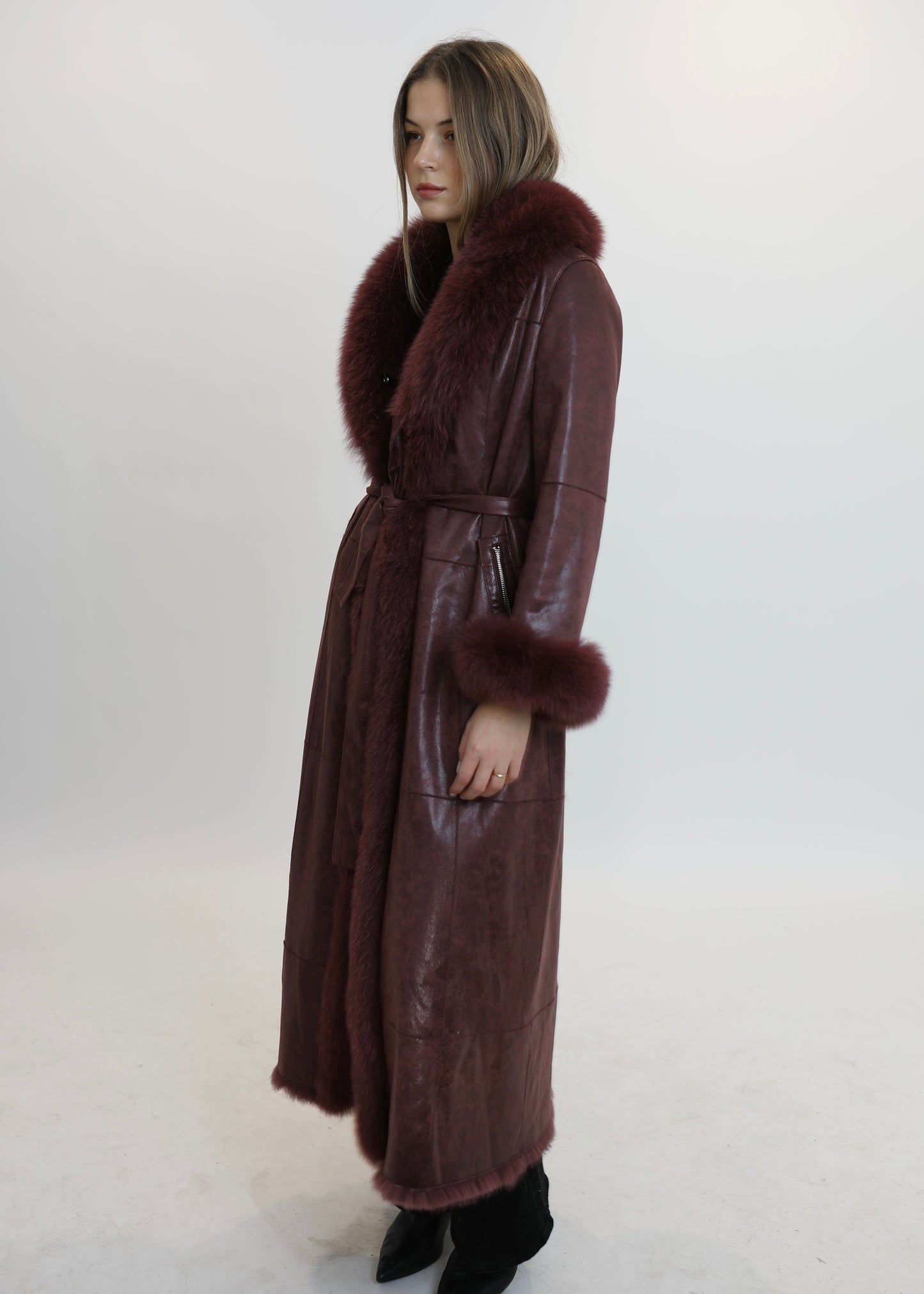 Abrigo ELEGANCE granate