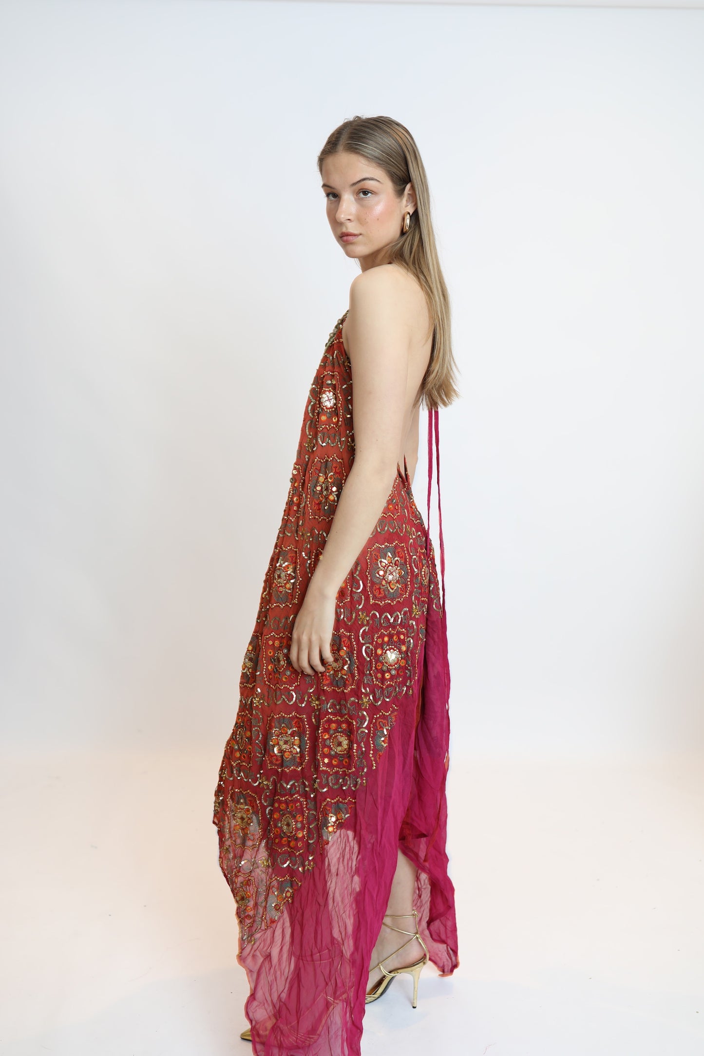 Vestido joya naranja 281