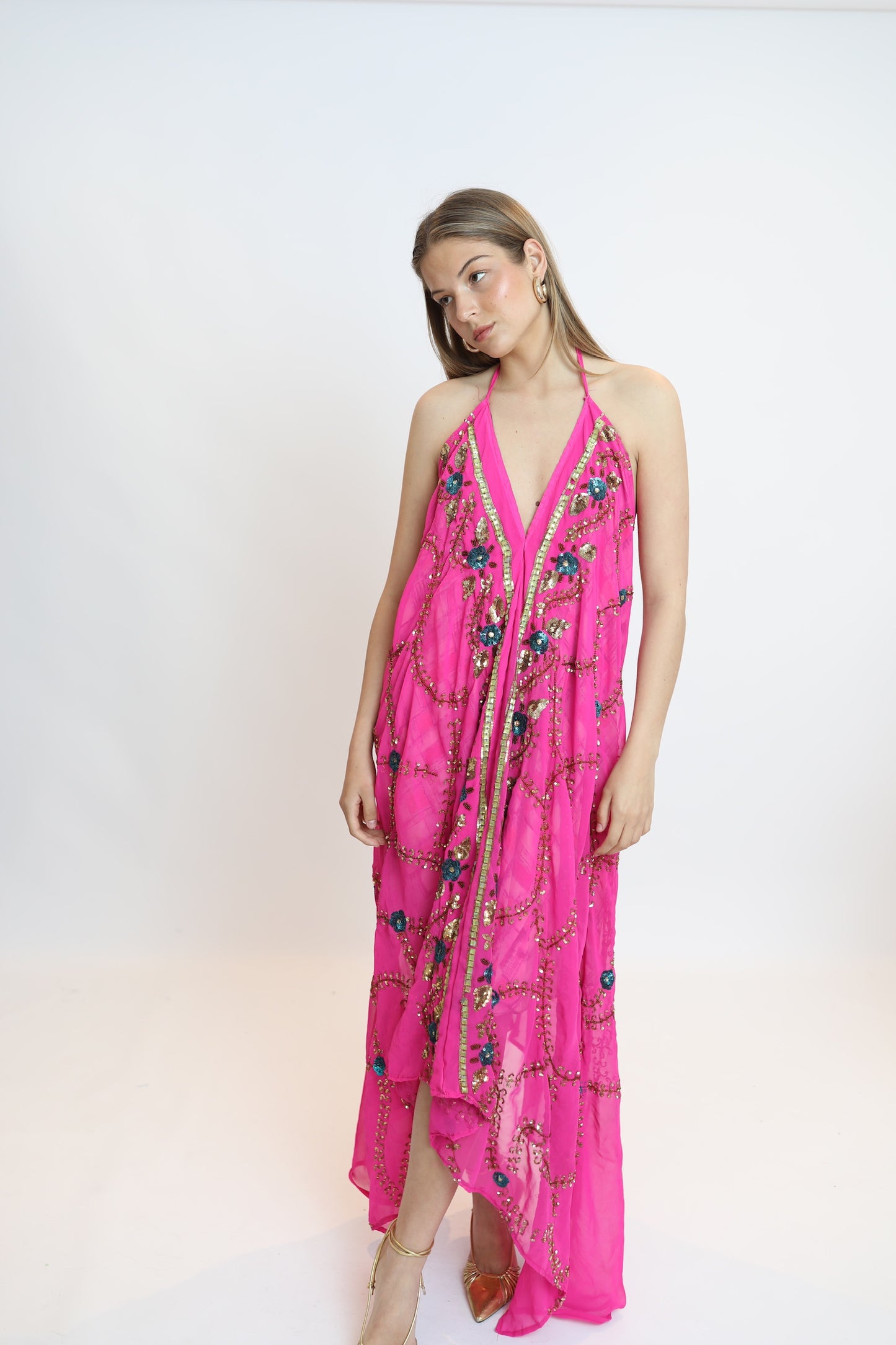 Vestido joya rosa 298