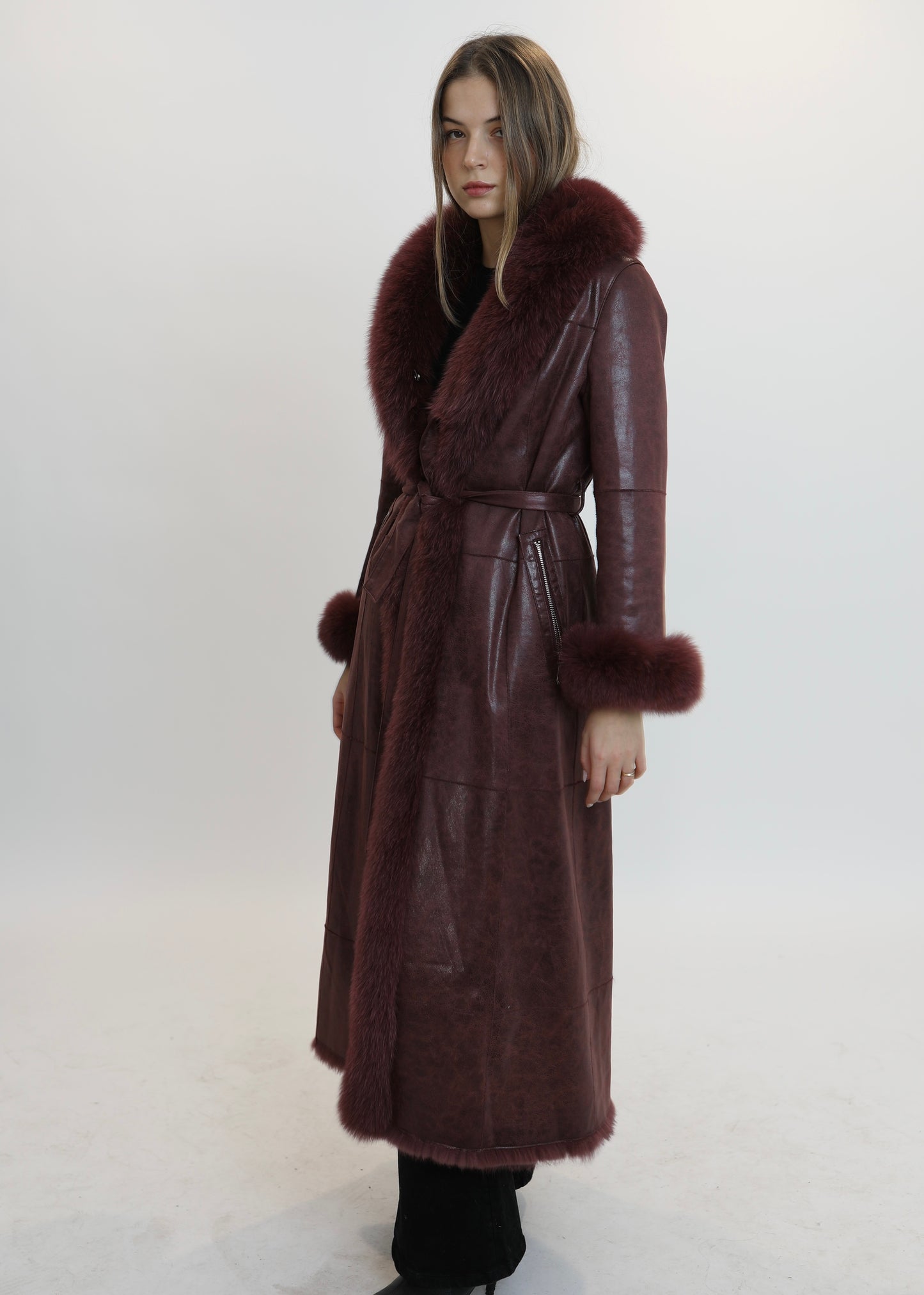 Abrigo ELEGANCE granate