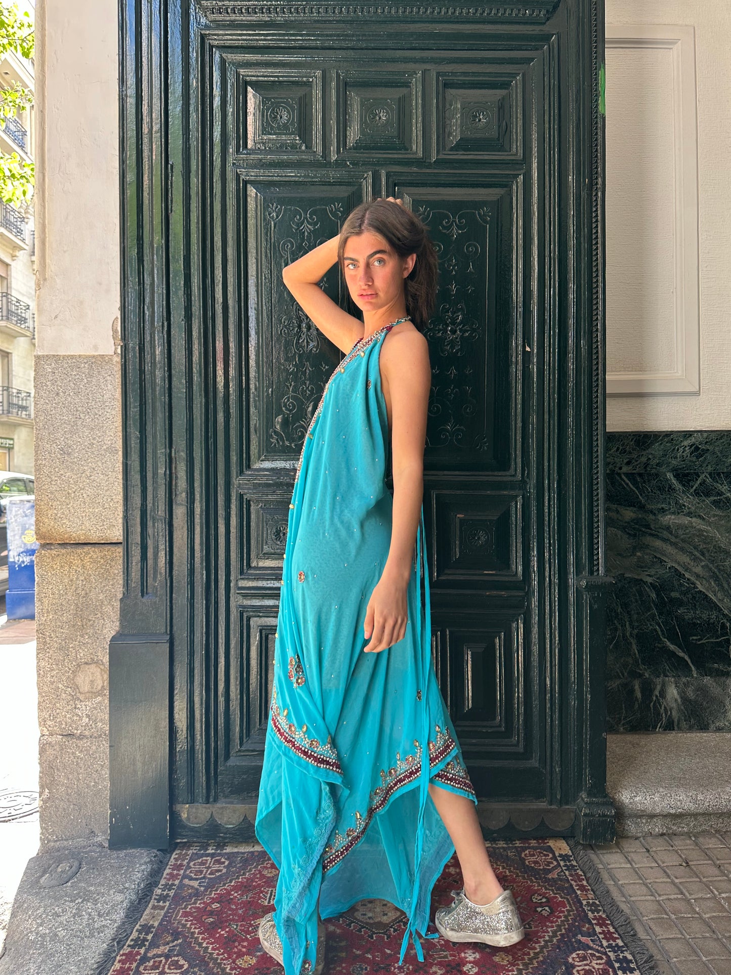 Vestido joya azul