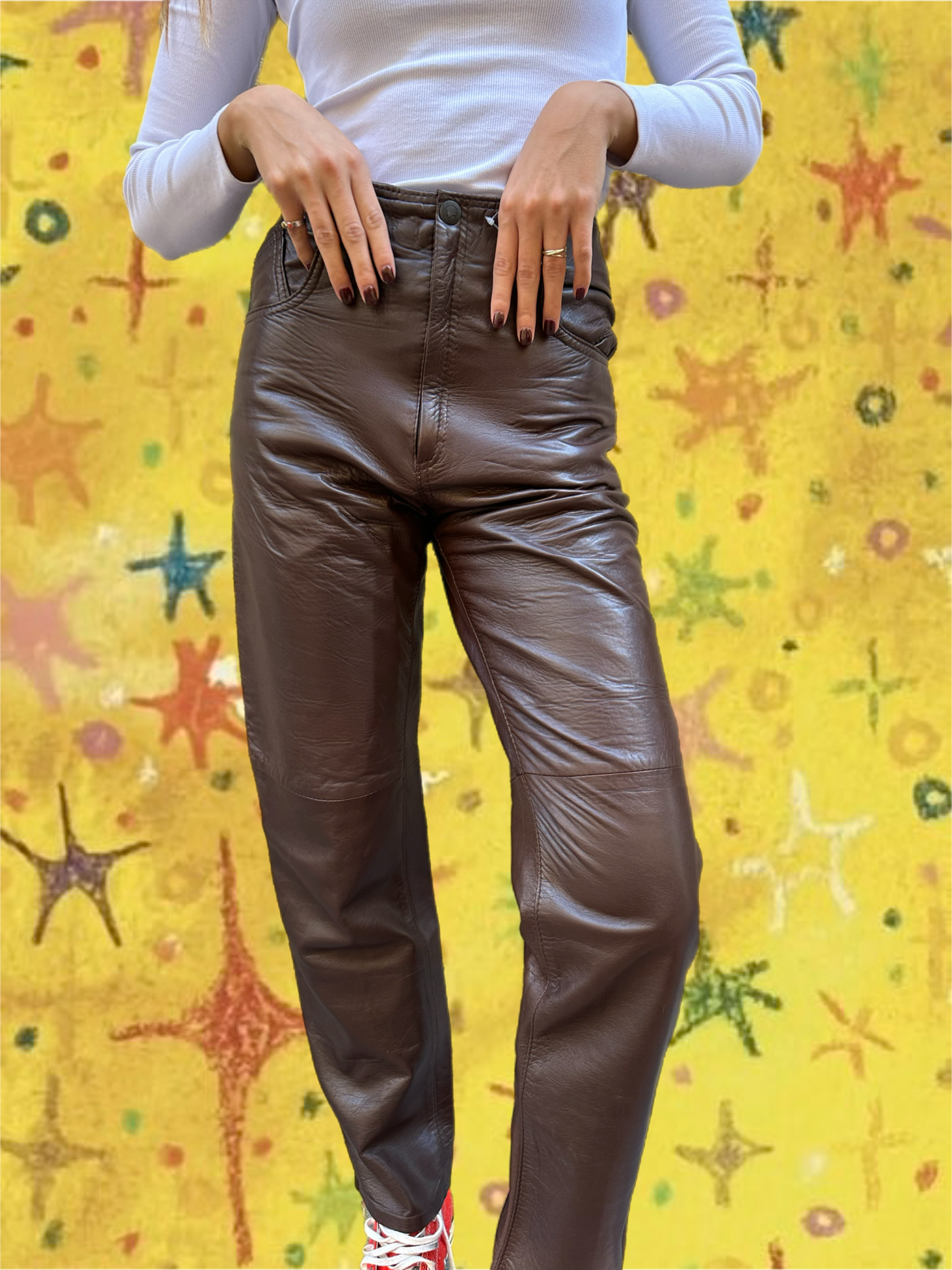 Pantalones Leather 018