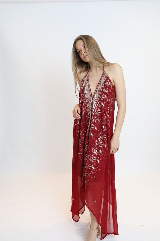 Vestido joya rojo 213