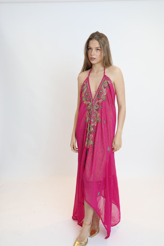Vestido joya rosa 184