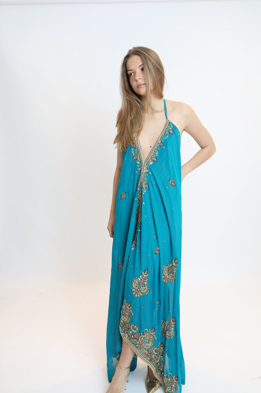 Vestido joya azul 241