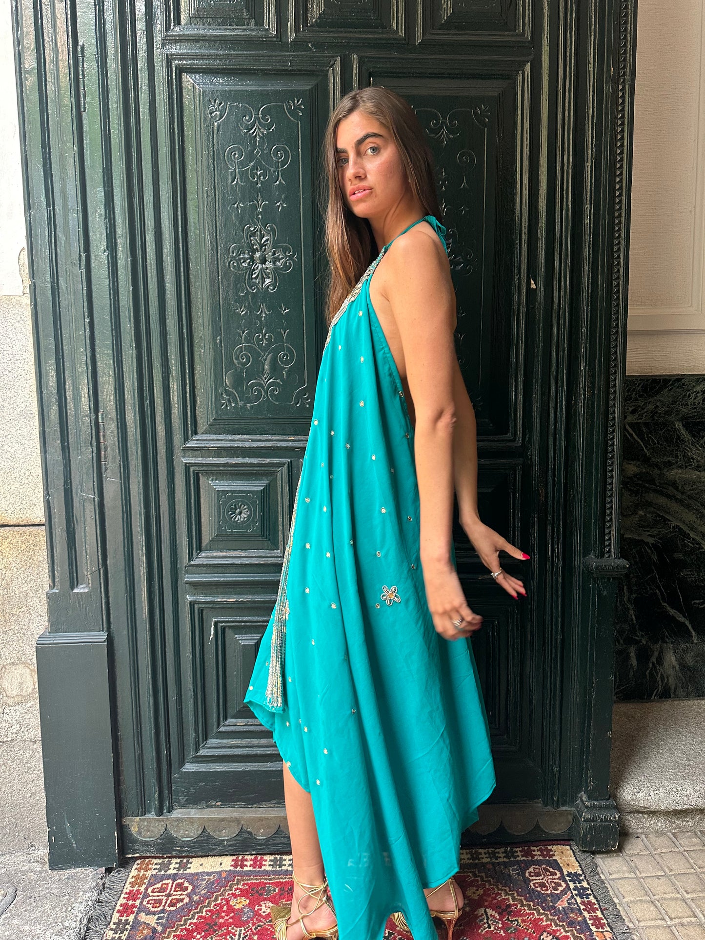 Vestido joya azul