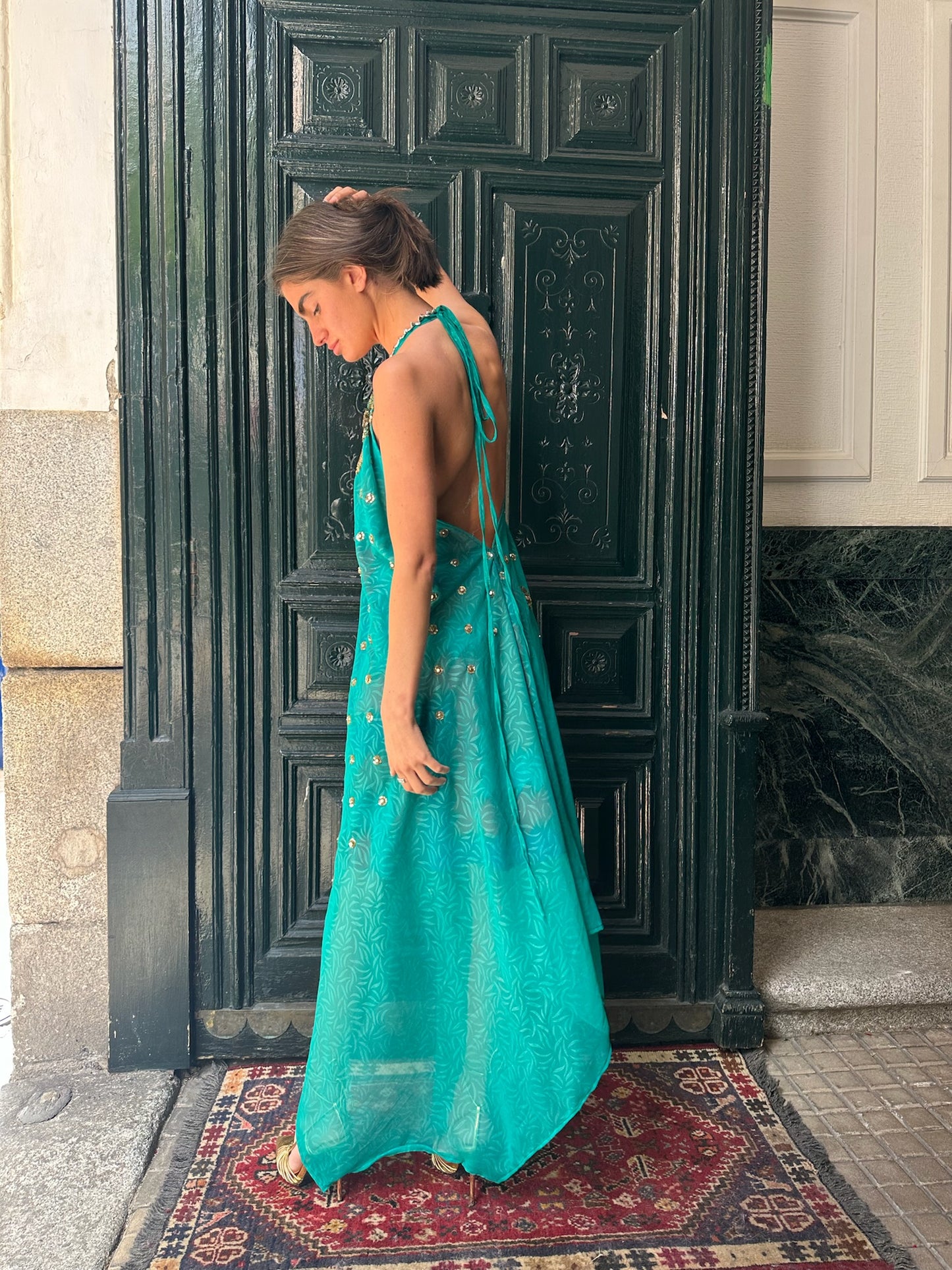 Vestido joya azul