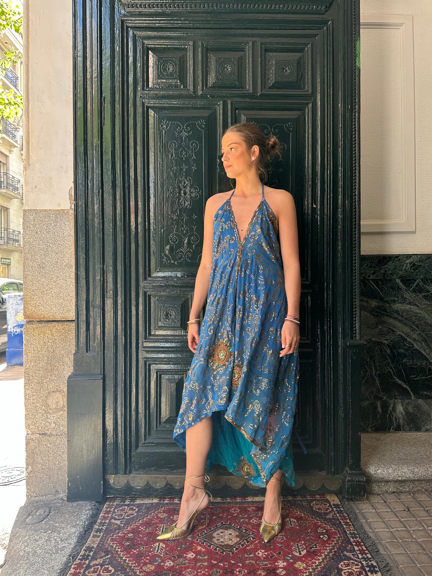 Vestido joya azul