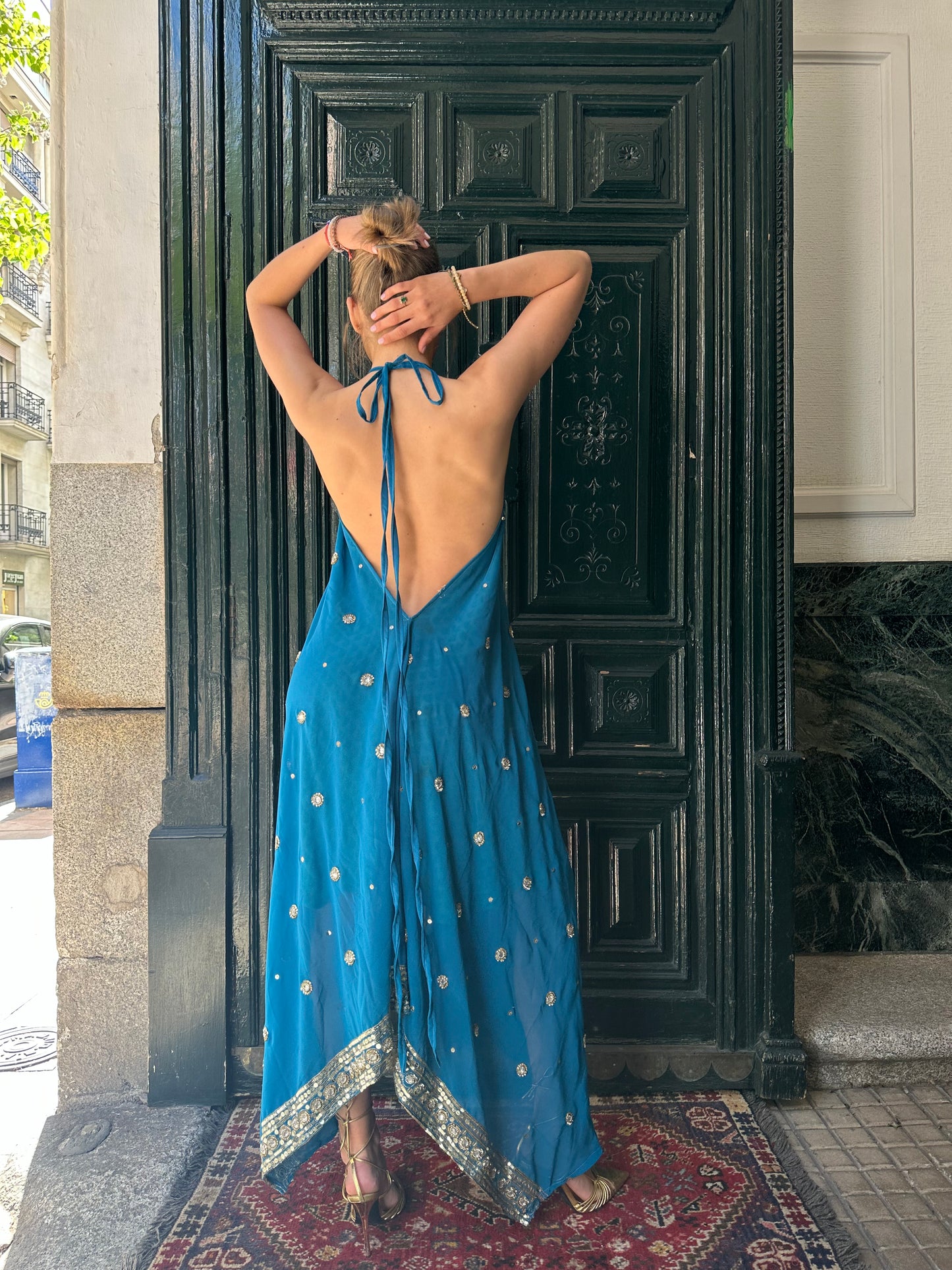 Vestido joya azul