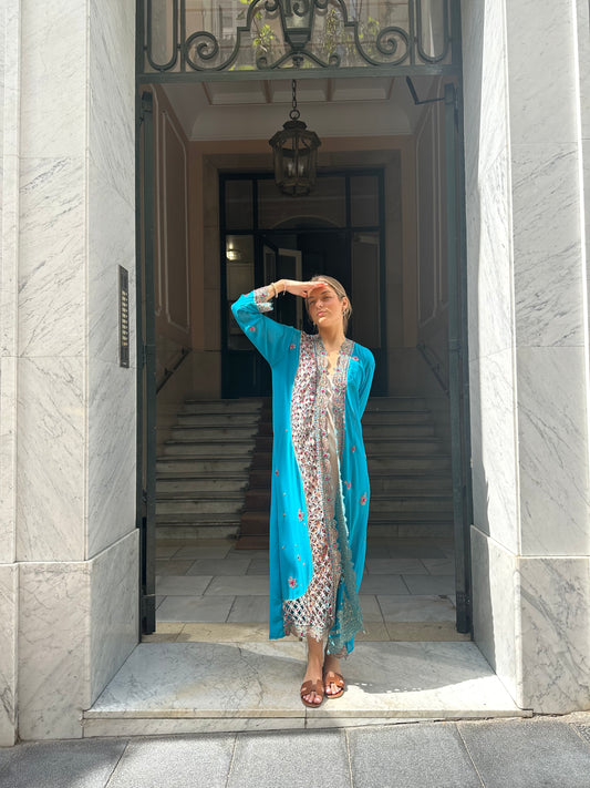 Blue Jewel Caftan