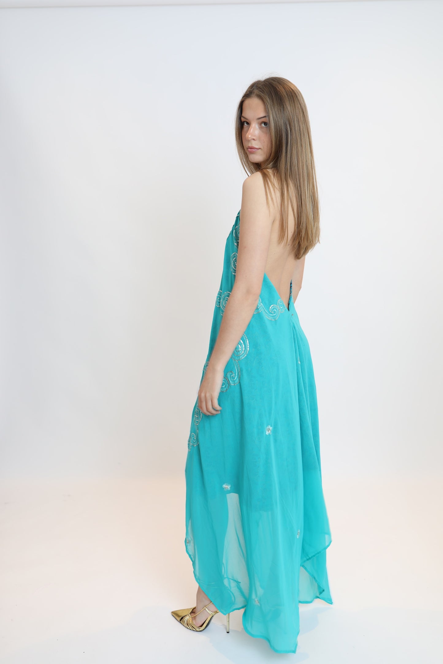 Vestido joya azul 225
