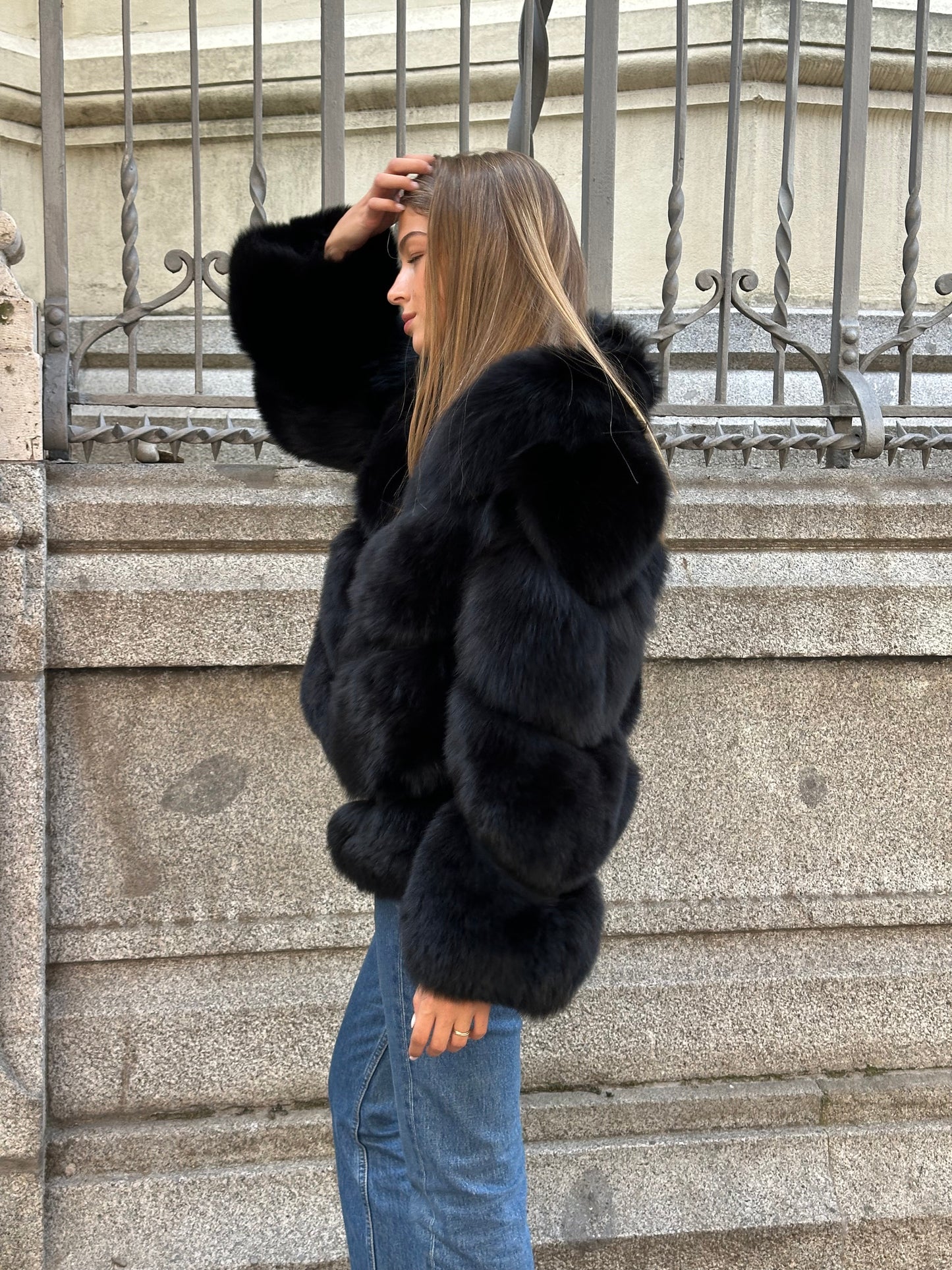 Abrigo Trocadèro DIAGONAL BLACK