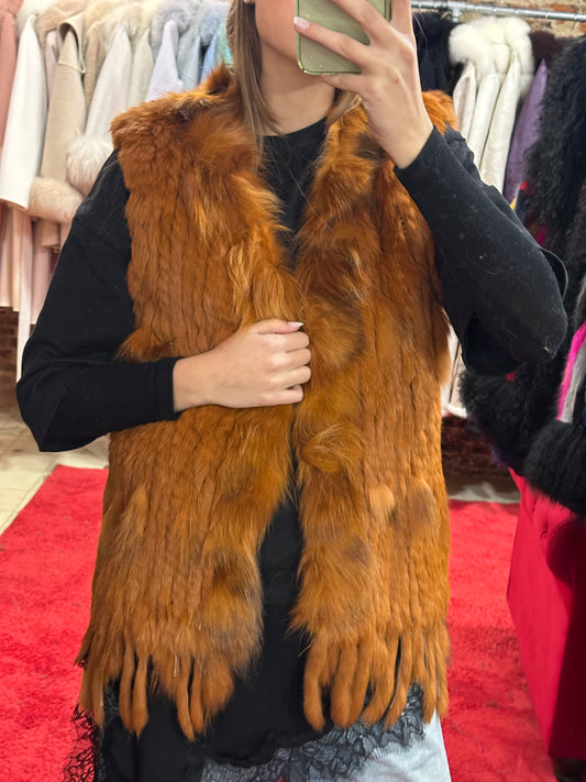 Chaleco Soft flecos pelirrojo