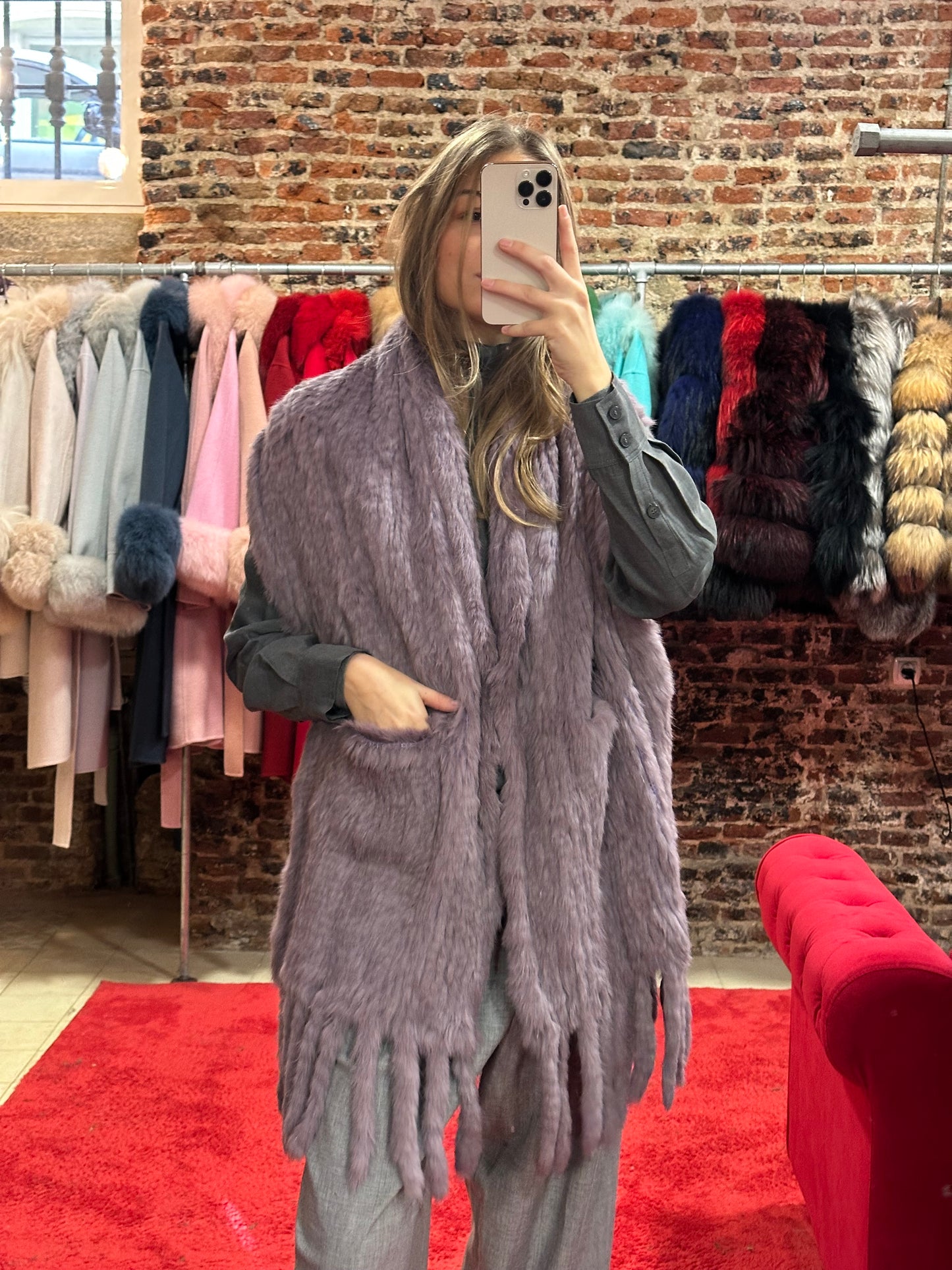 Estola conejo (malva)