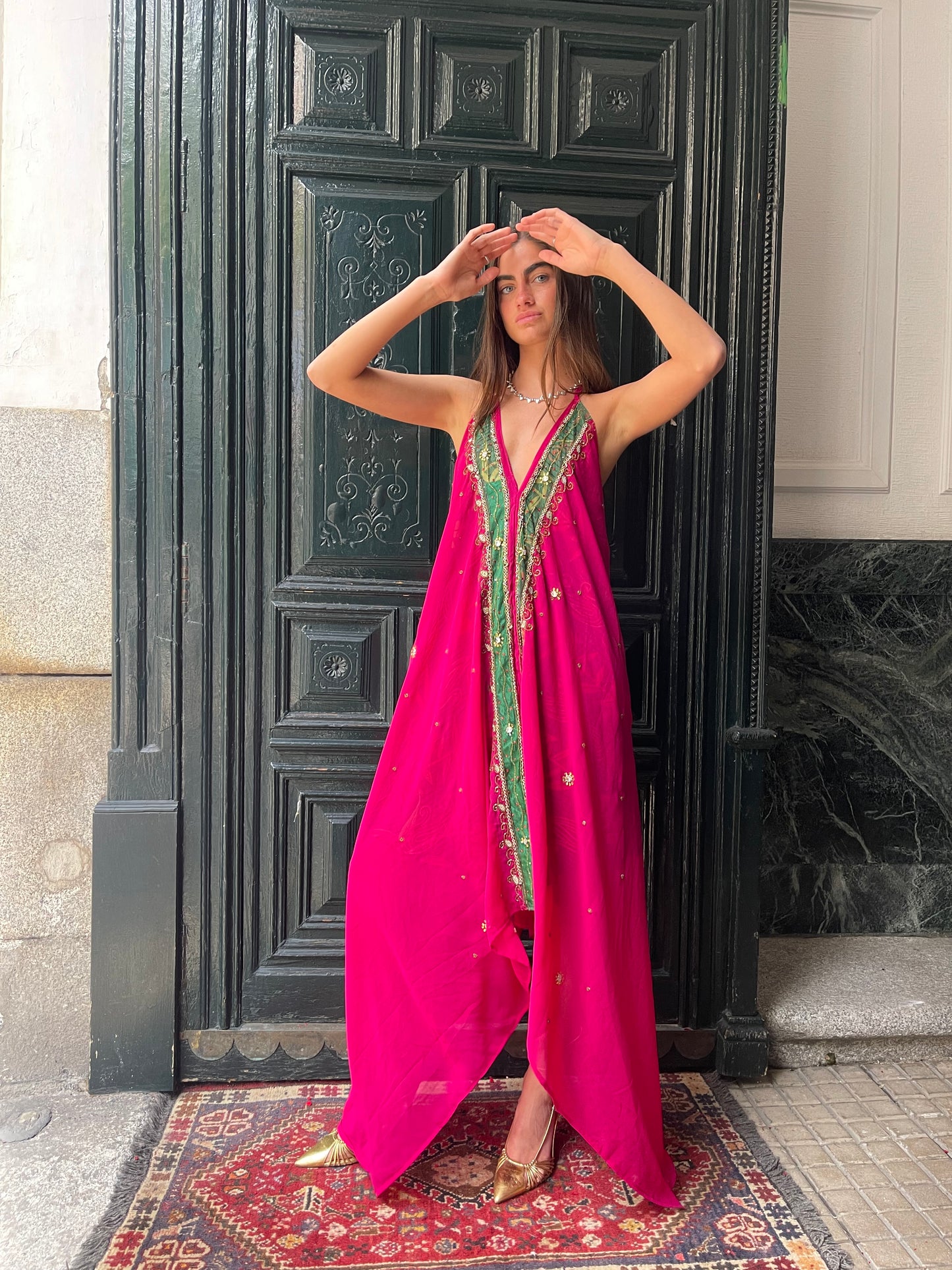 Vestido joya rosa